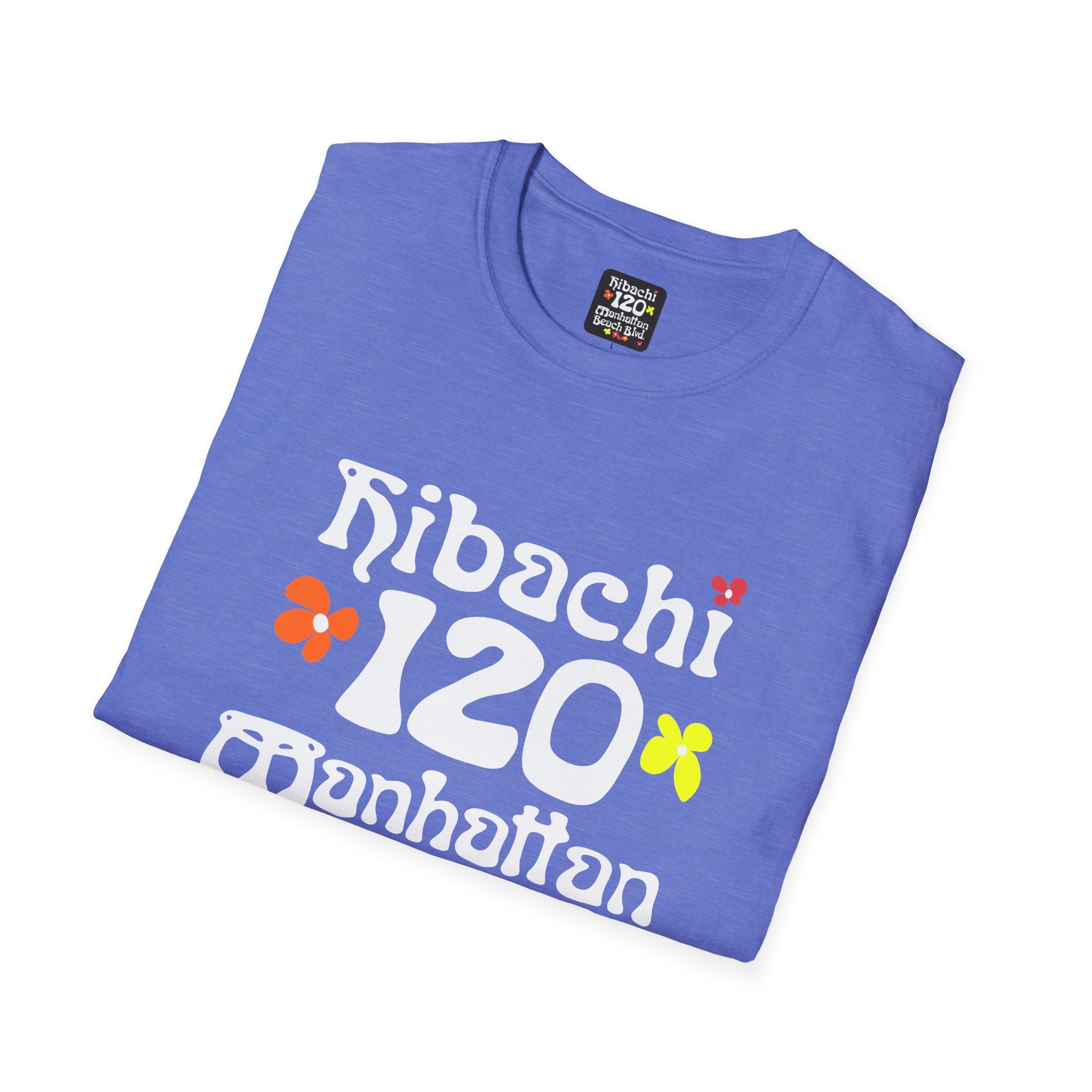 Hibachi 120 Manhattan Beach Blvd Restaurant #OldSchool T-Shirt — Retro Floral Surf Tee "Gone But Not Forgotten"