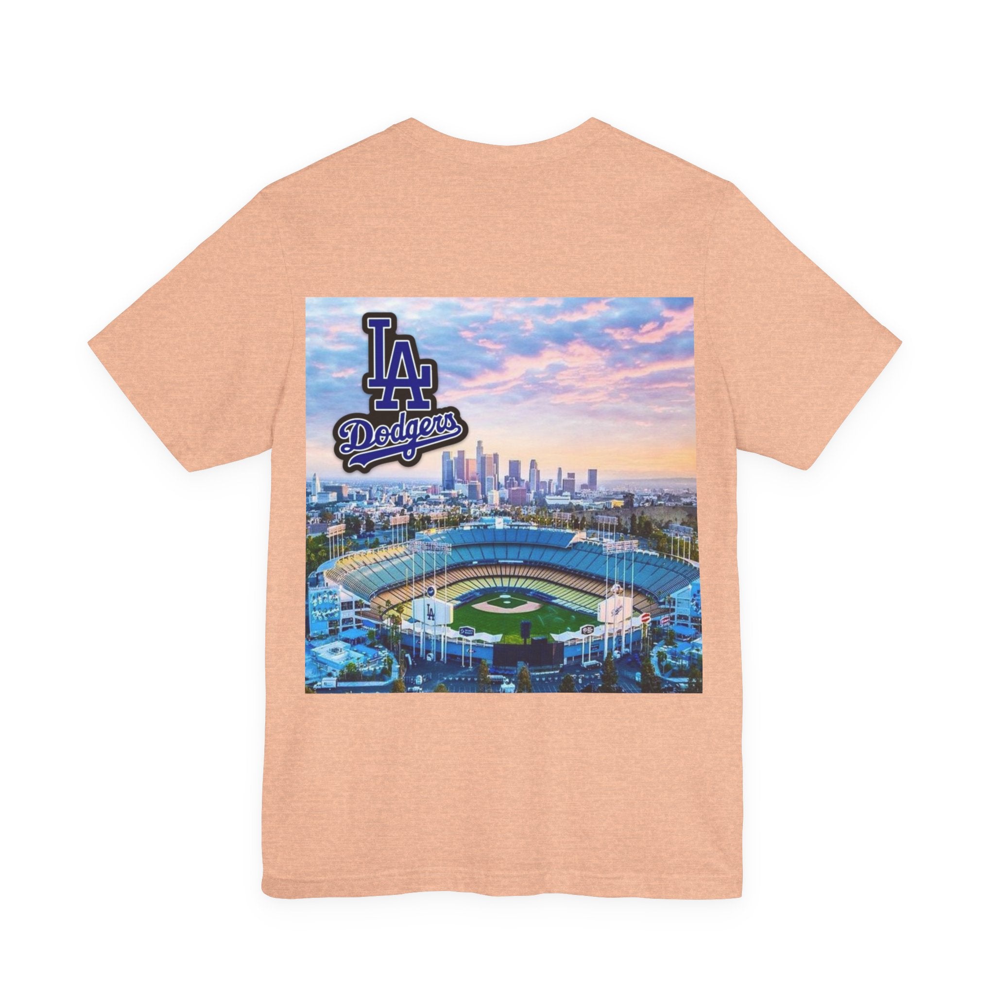 Los Angeles (Front and Back Printing) Unisex Jersey Short Sleeve Tee