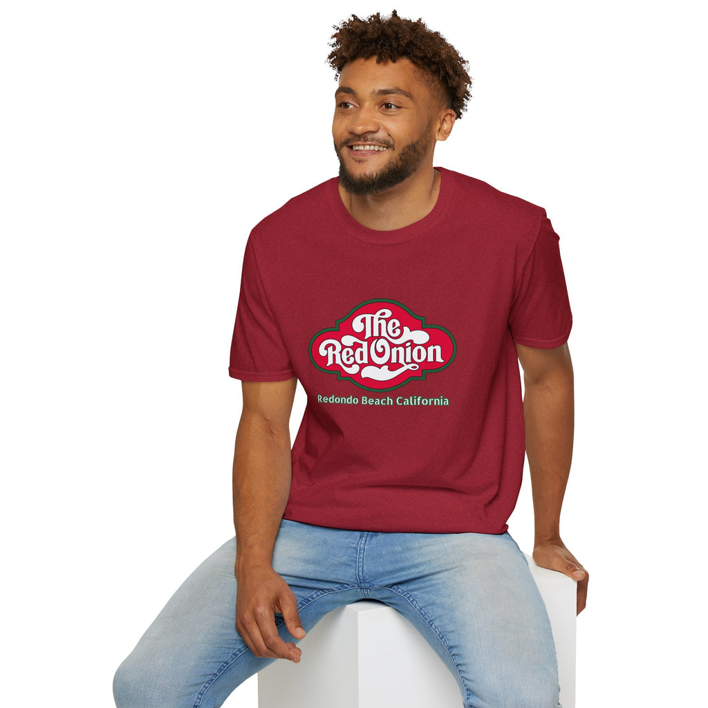 Red Onion Redondo Beach California  Restaurant  Retro Tee, Soft Cotton Shirt, Casual Vintage T-Shirt #OldSouthBay.com