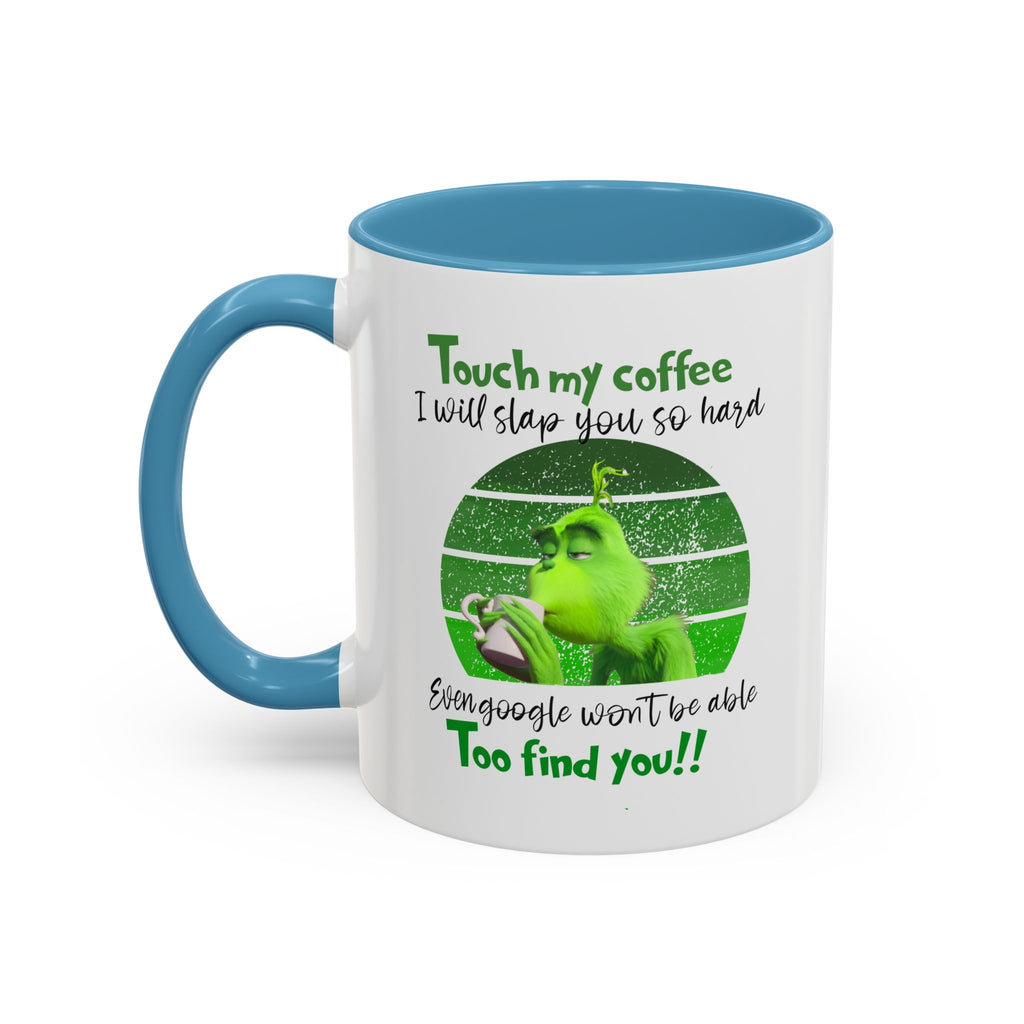 Grinch holding coffee Mug | Accent Coffee Mug 11oz 15oz