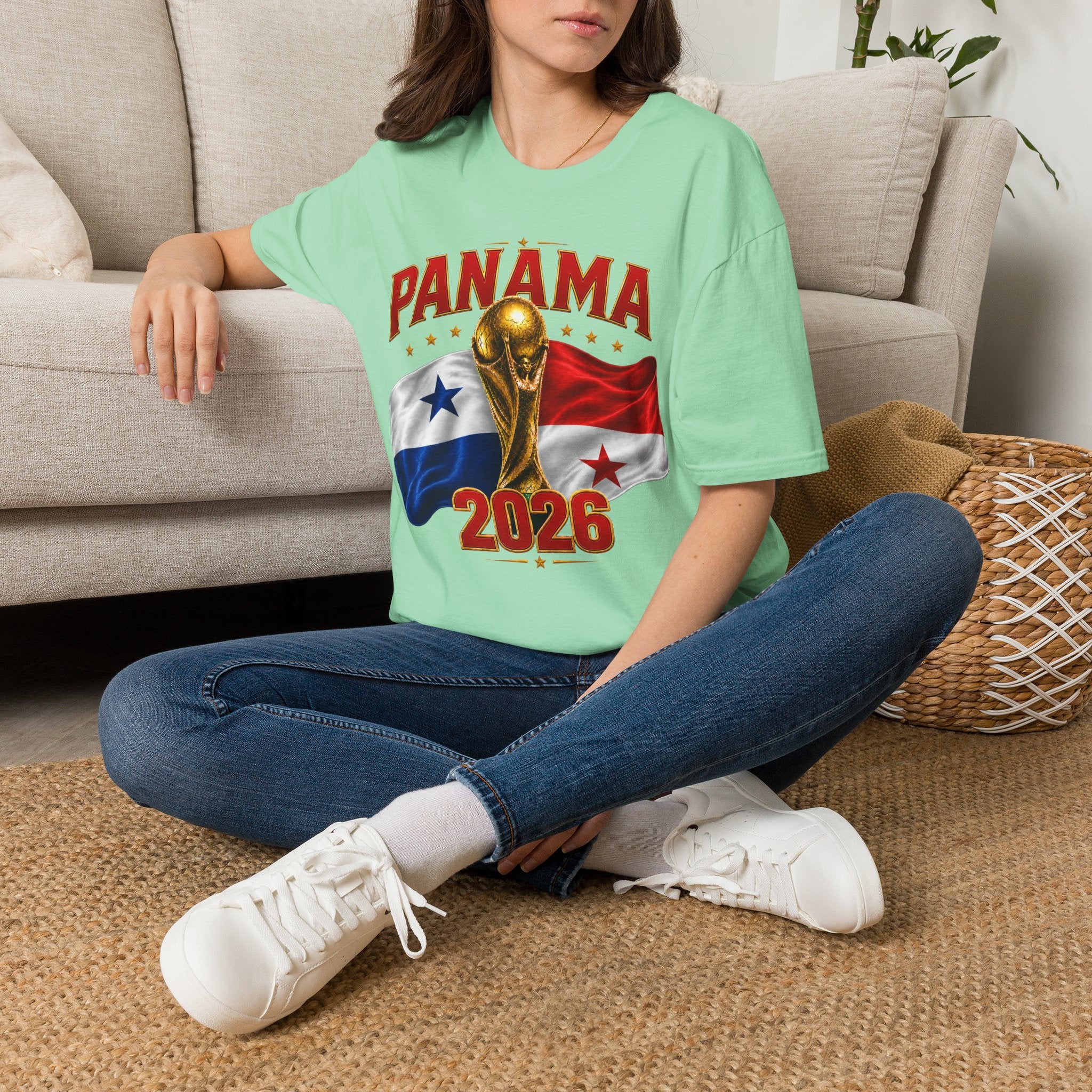 Panama 2026 World Cup T-Shirt — Panama Flag & Trophy Soccer Tee