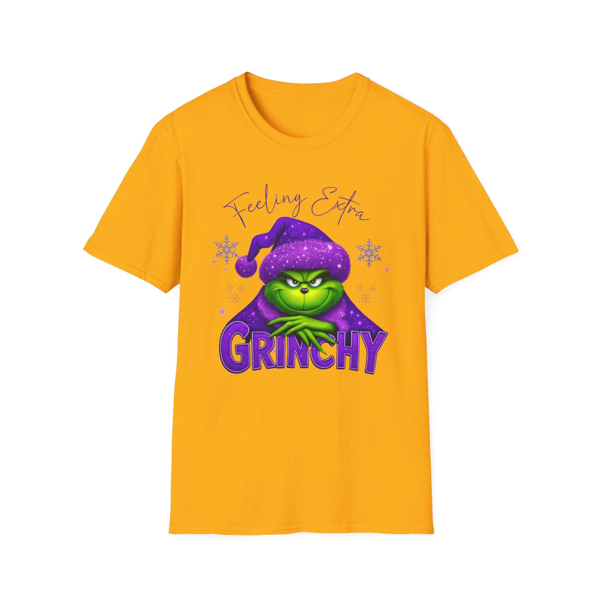 Feeling Extra Grinchy T-Shirt | Grinch Face Holiday Tee