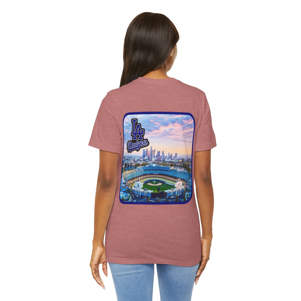Los Angeles (Front and Back Printing) Mens Womans Jersey Short Sleeve Tee