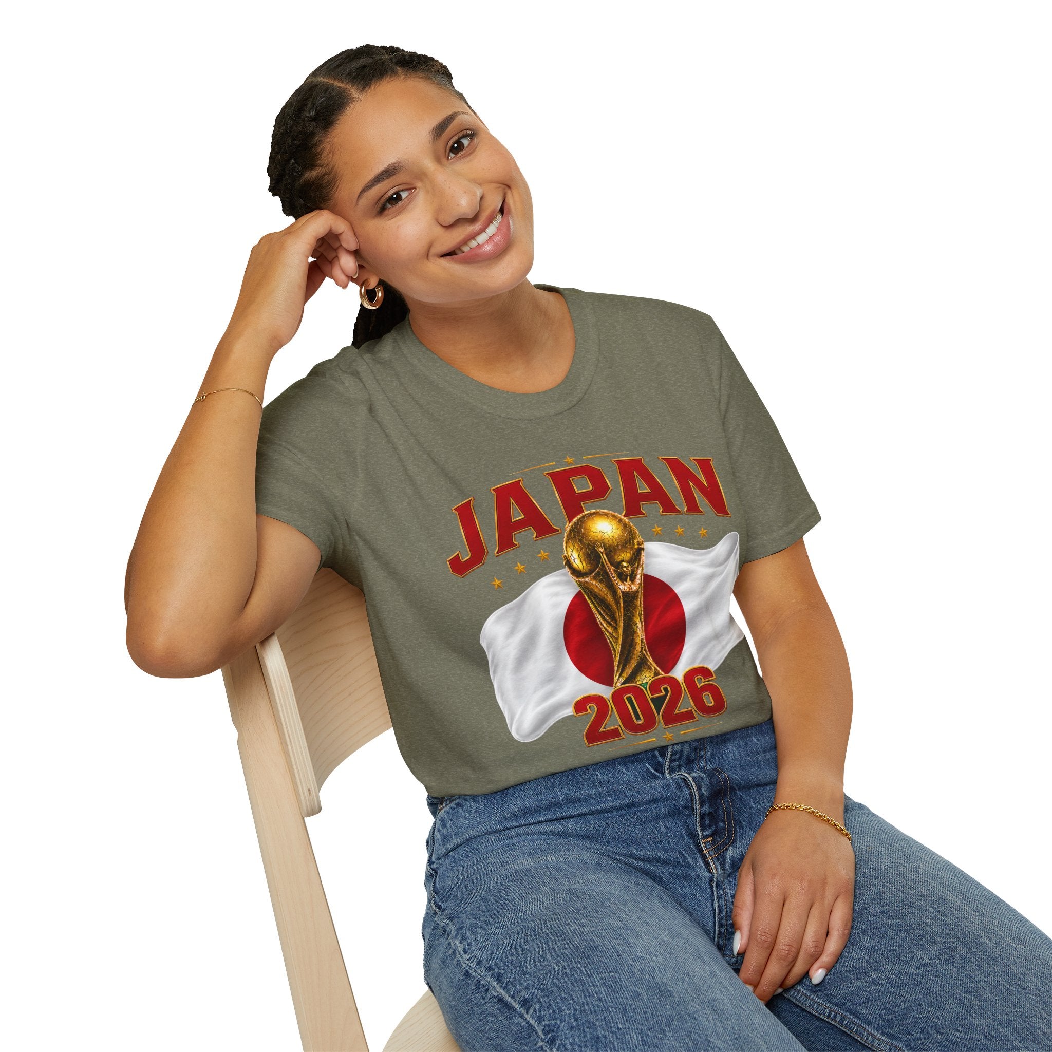 Japan 2026 World Cup T-Shirt — Golden Trophy Soccer Fan Tee