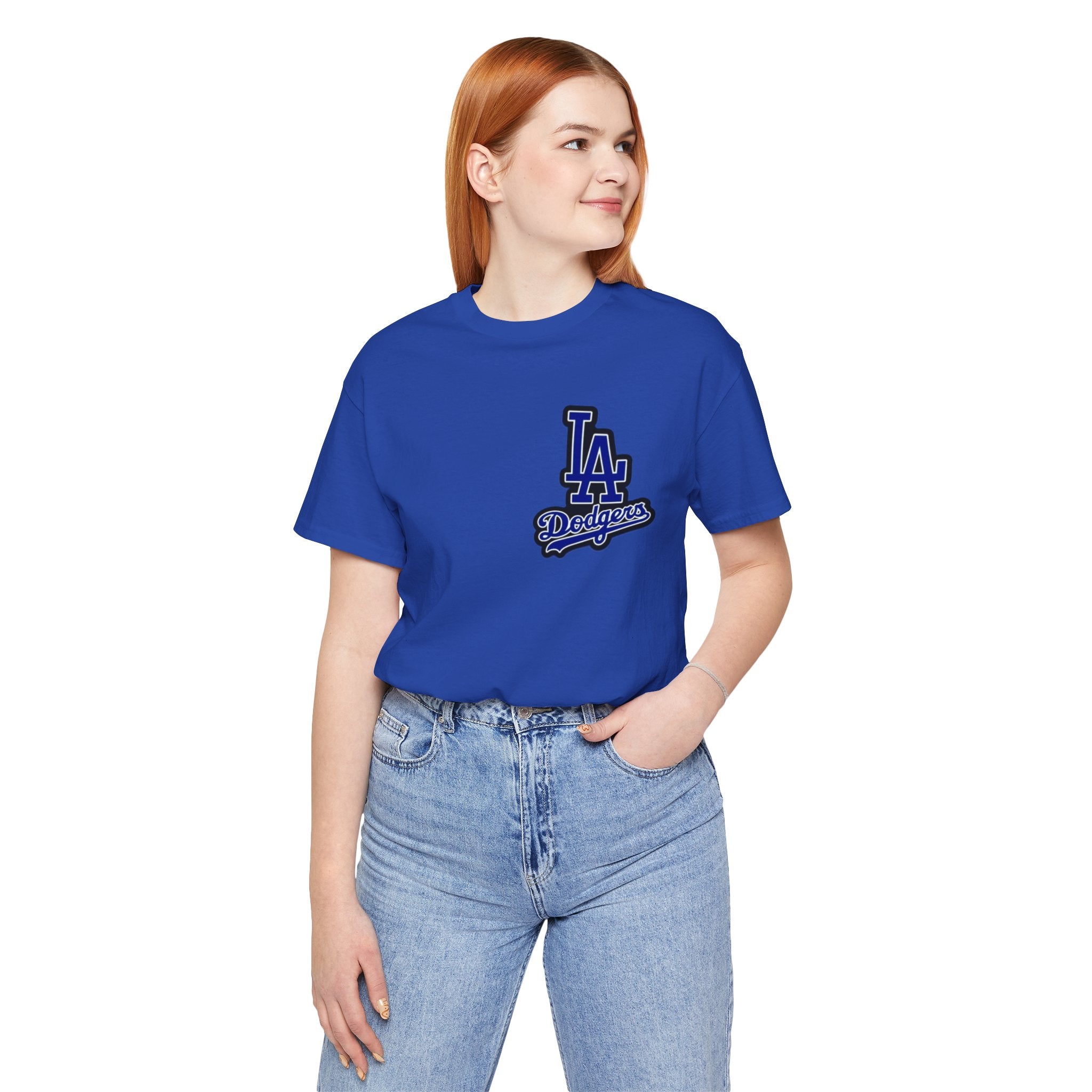 Los Angeles (Front and Back Printing) Mens Womans Jersey Short Sleeve Tee