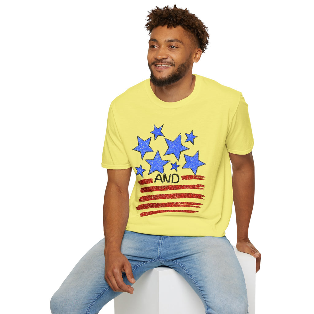 Stars and Stripes T-Shirt — Flag Graphic Patriotic Tee