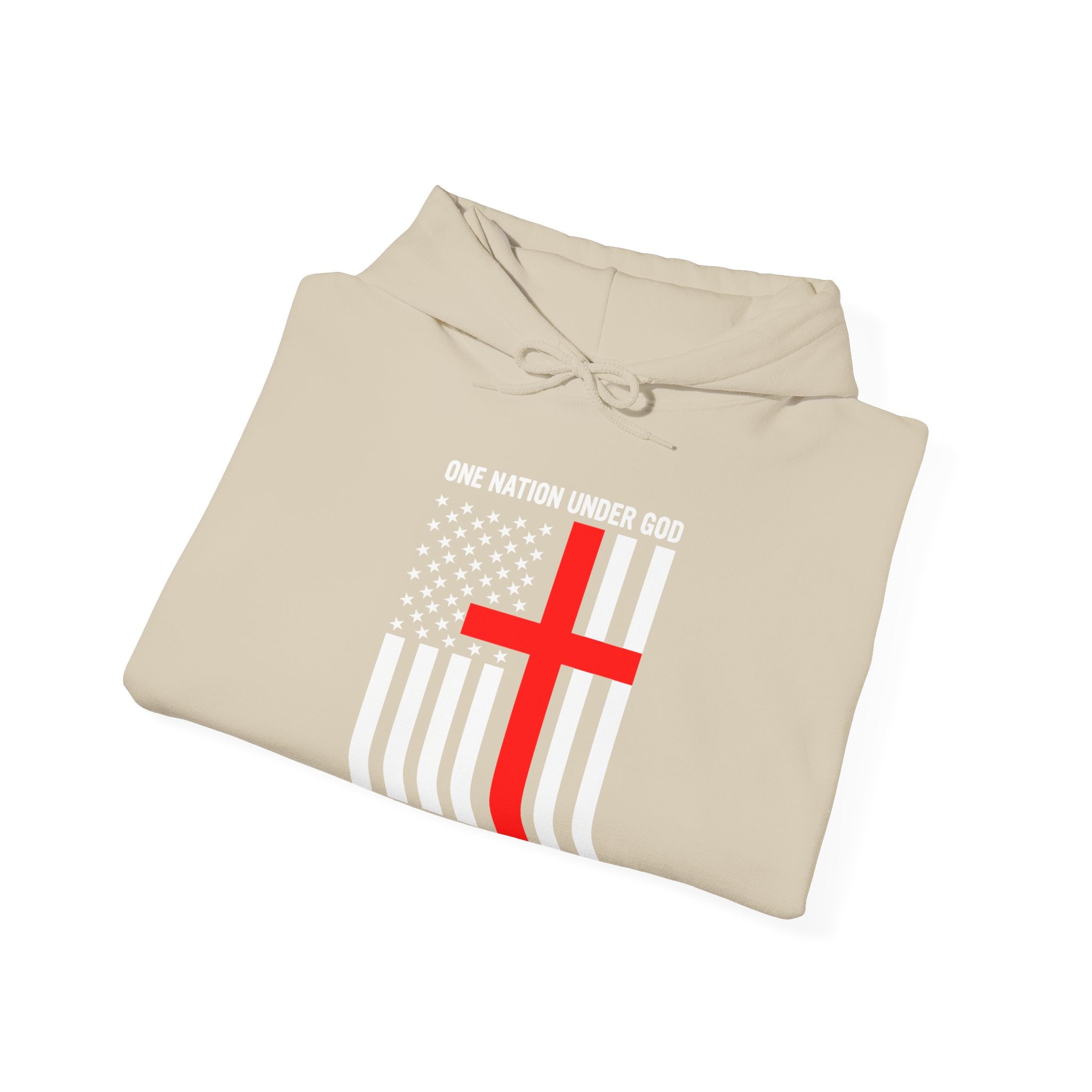 One Nation Under GOD - Printed Both Sides Unisex Heavy Blend Hooded Sweatshirt