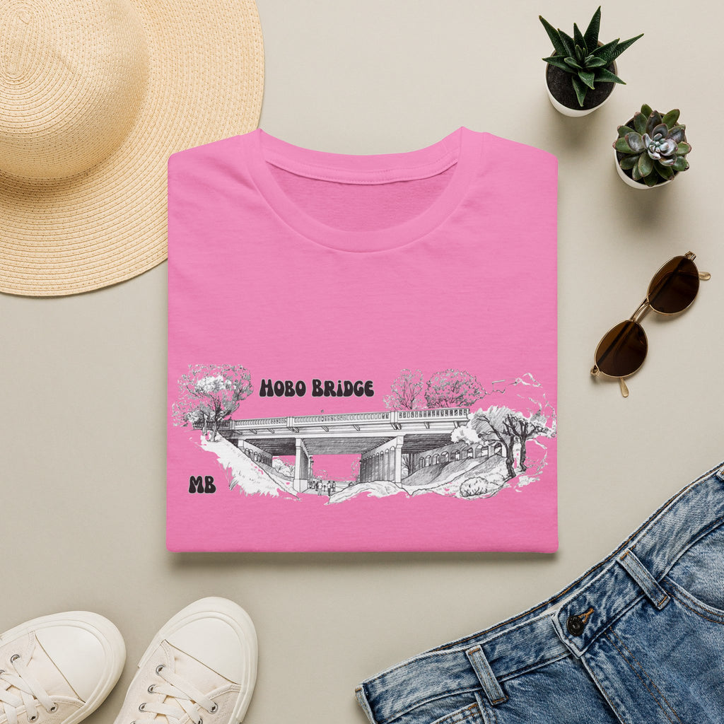 Hobo Bridge Manhattan Beach California Sketch T-Shirt | Hand-Drawn Bridge Illustration IYKYK