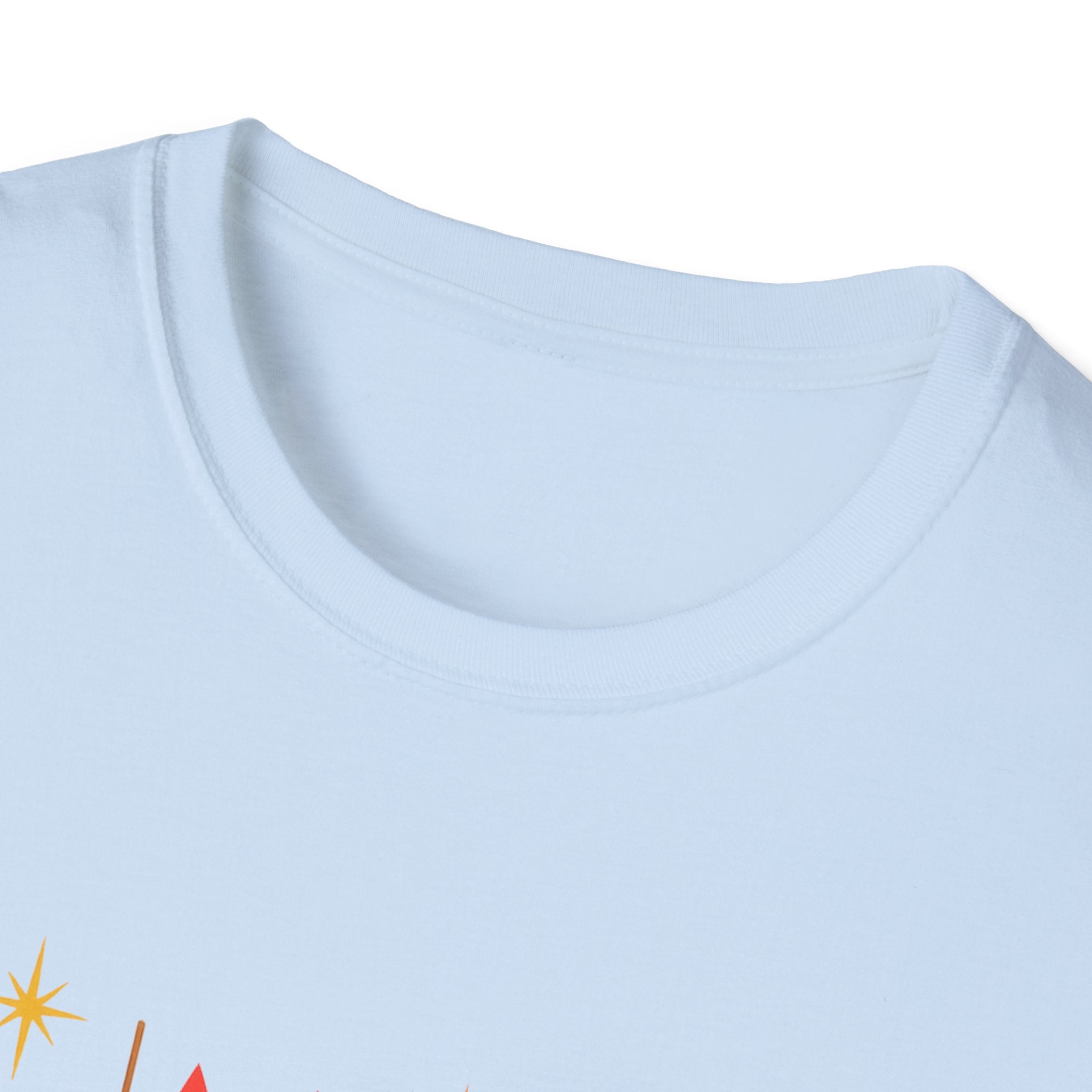 Retro Mid-Century Cats T-Shirt | Colorful Stylized Cat Illustration