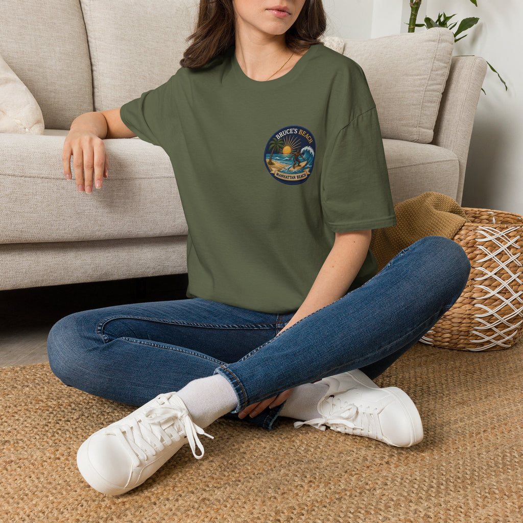 Bruce's Beach Manhattan Beach Surf Patch T-Shirt
