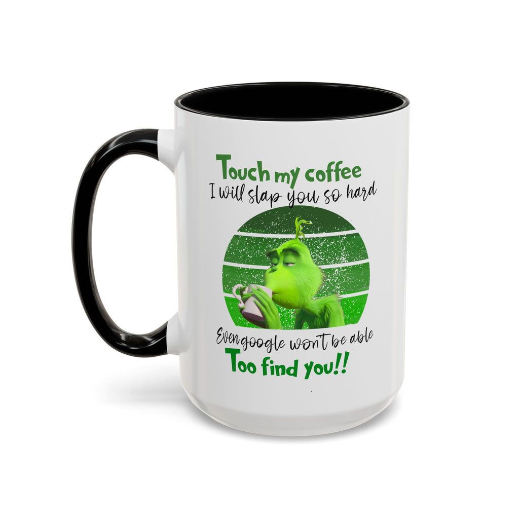 Grinch holding coffee Mug | Accent Coffee Mug 11oz 15oz