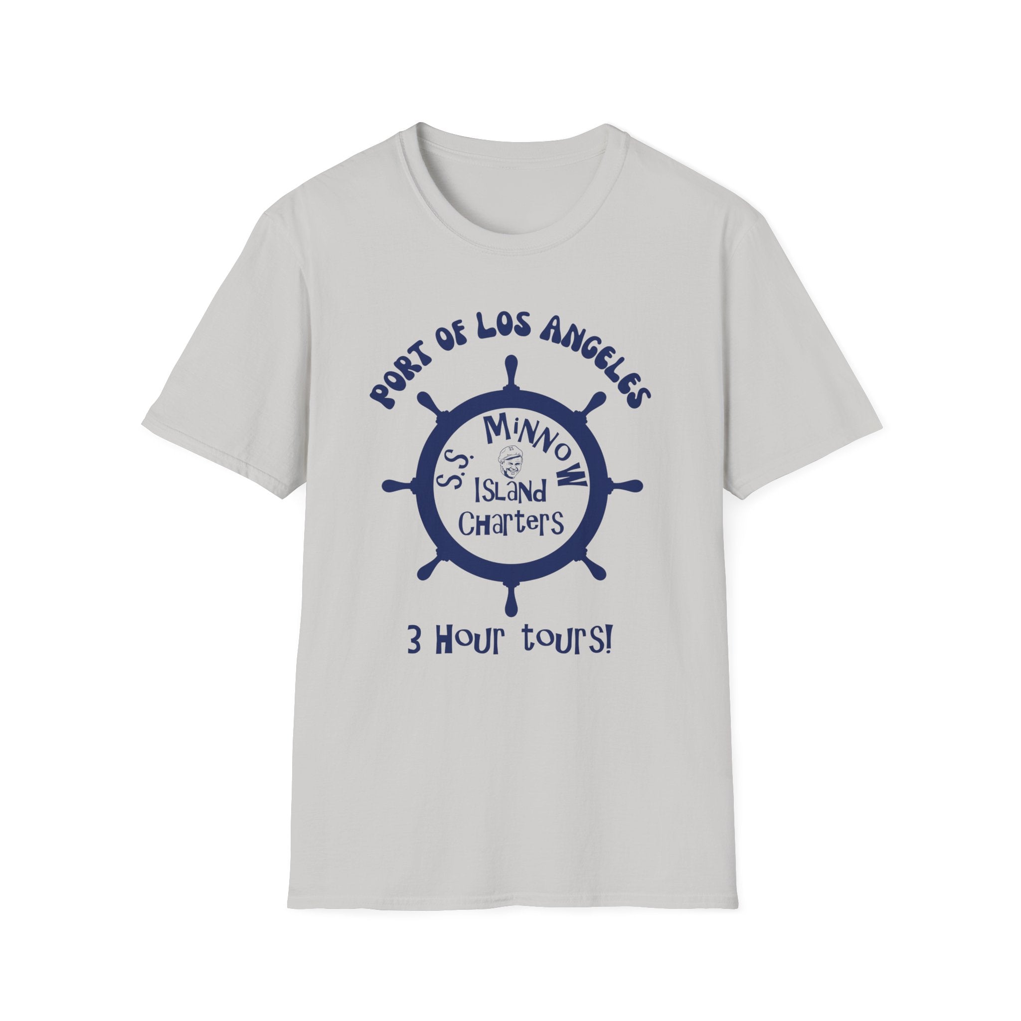 Port of Los Angeles Ship Wheel T-Shirt | SS Minnow Island Charters, 3 Hour Tours