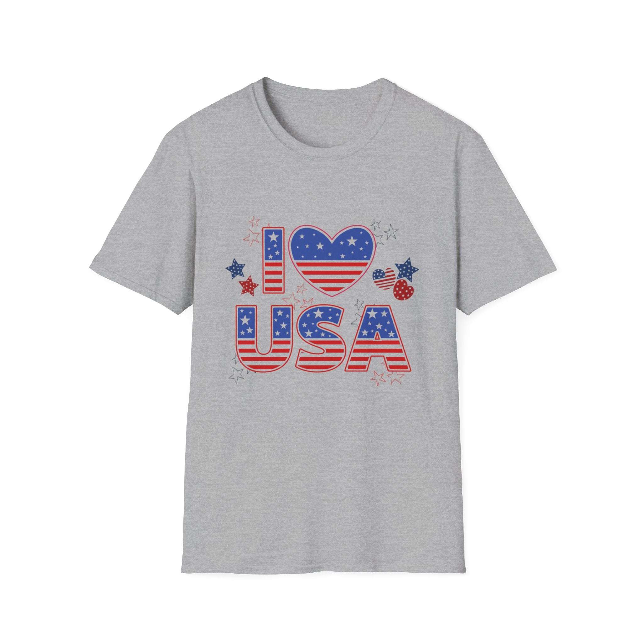 I Love the USA T-Shirt | American Flag Patriotic Fourth of July