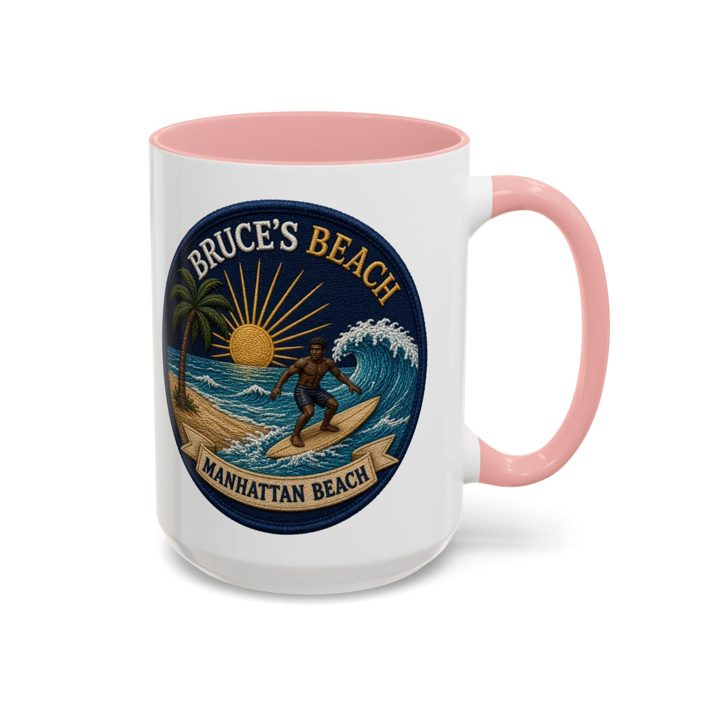 Bruce's Beach Manhattan Beach Surf Mug – Accent Coffee Cup (11/15oz)