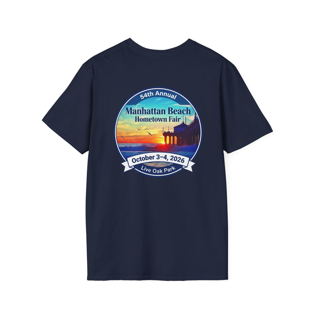 Manhattan Beach Hometown Fair T-Shirt — 54th Annual Sunset Surf Logo (Oct 3-4, 2026)