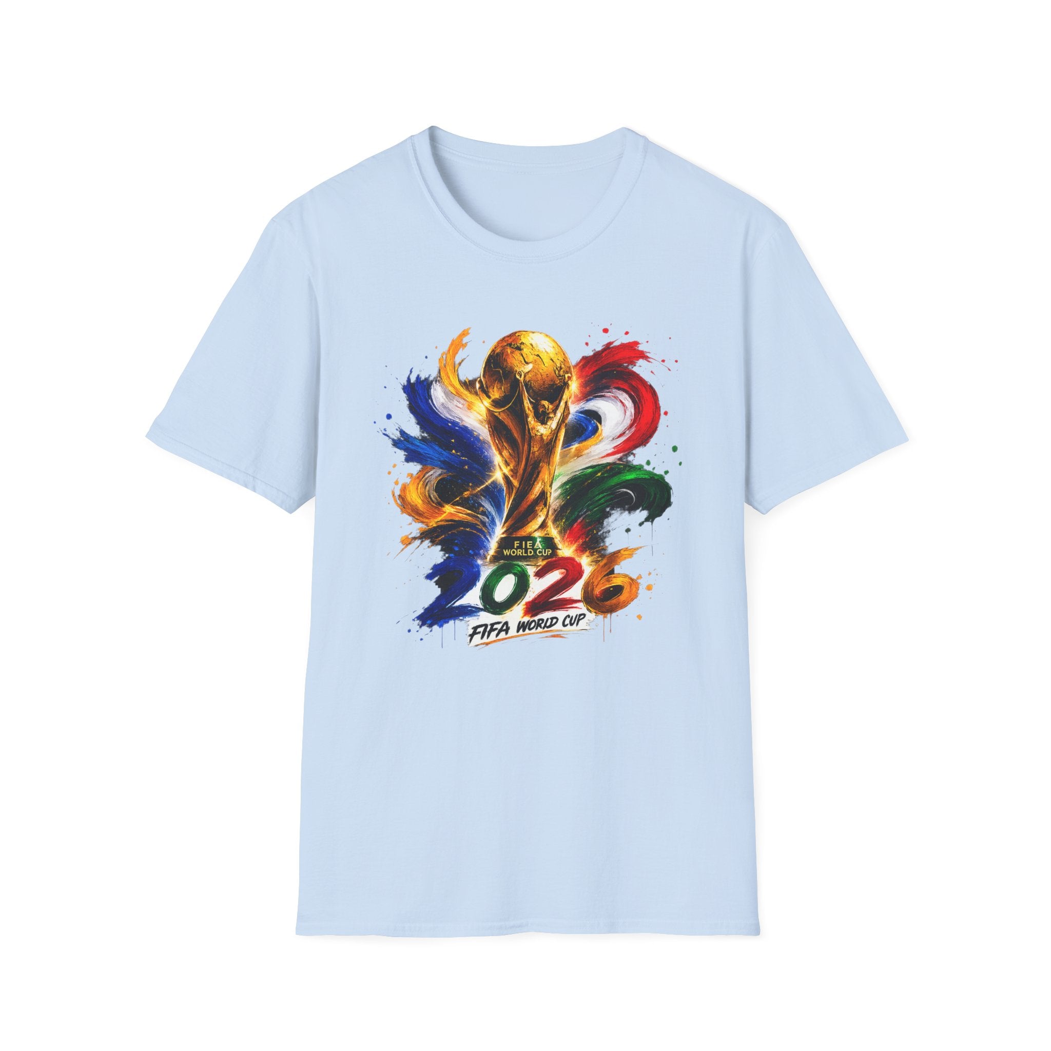 World Cup 2026 T-Shirt — Colorful FIFA Trophy Graphic