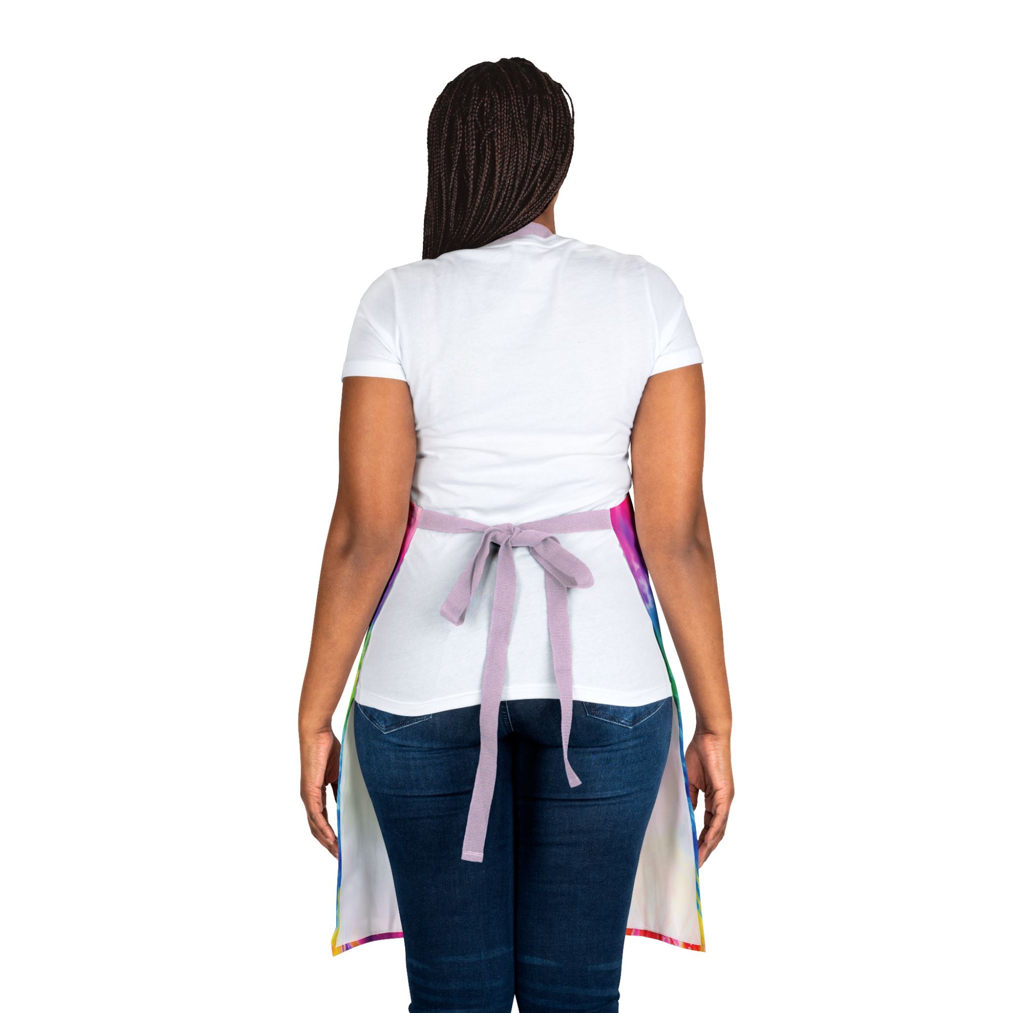 Tie-Dye Colorful Kitchen Apron – Bright Rainbow Cooking & BBQ Apron