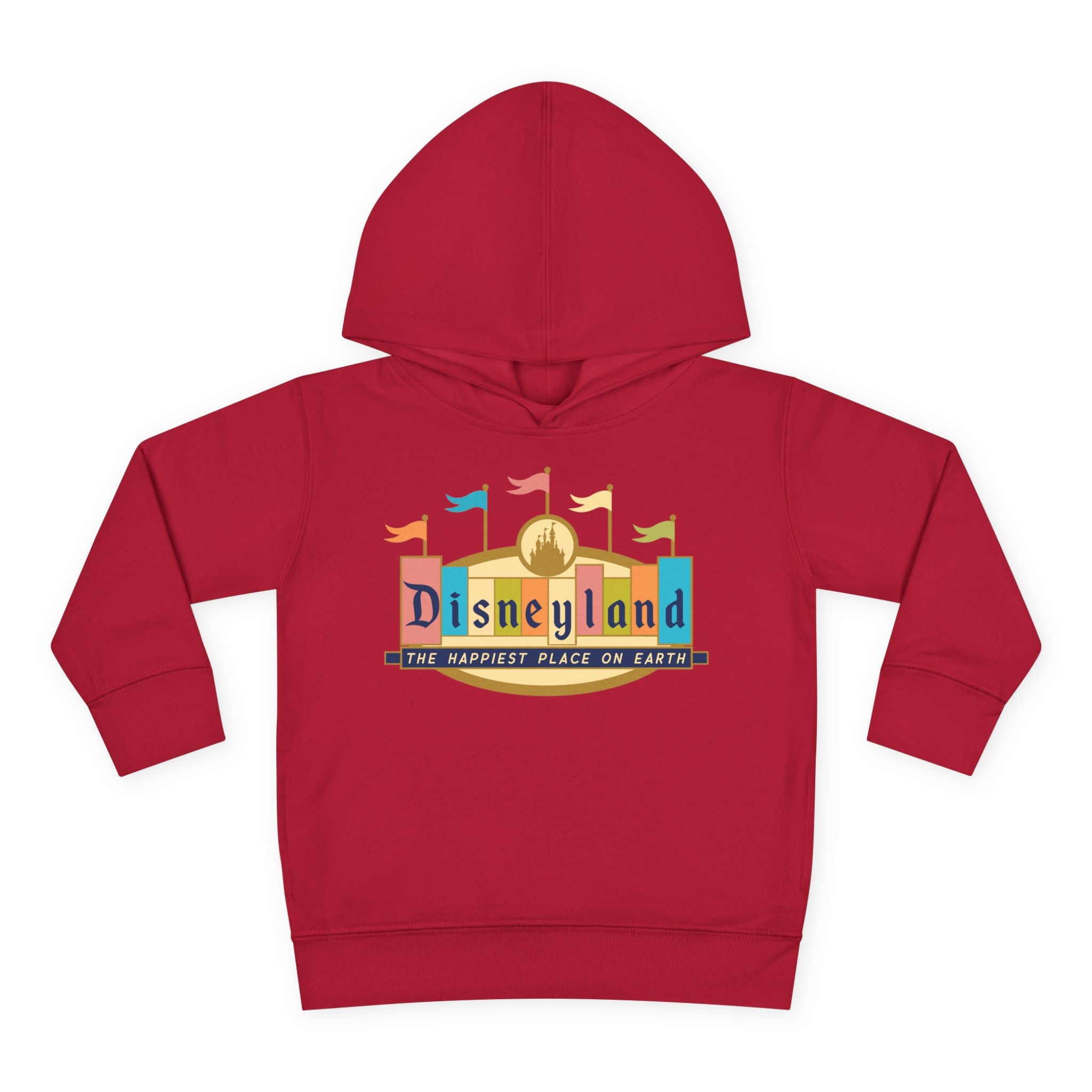 Disneyland way Back Machine Retro Logo Toddler Hoodie | Kids Pullover