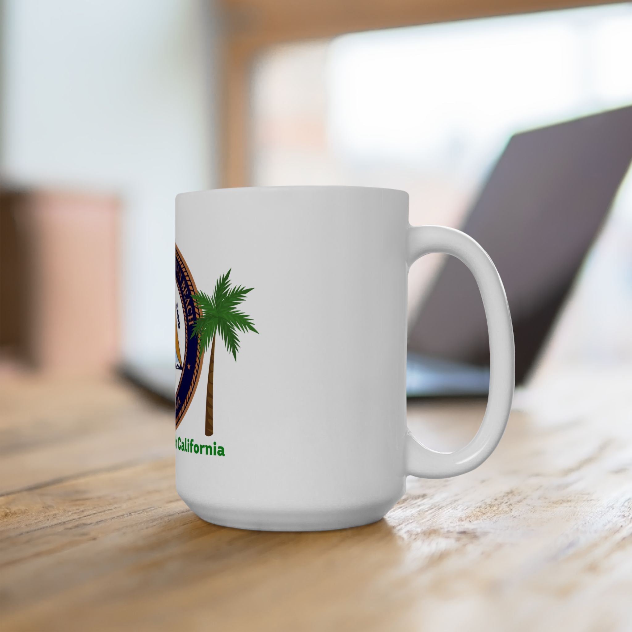 Manhattan Beach California Ceramic Mug 15oz