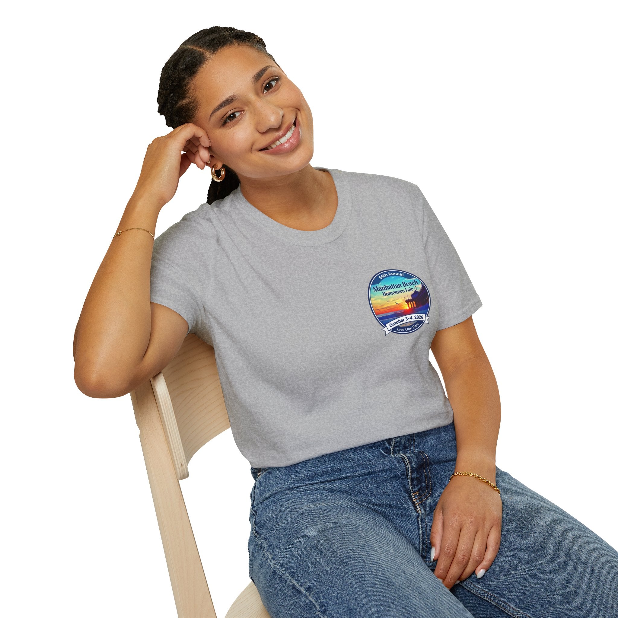 Manhattan Beach Hometown Fair T-Shirt — 54th Annual Sunset Surf Logo (Oct 3-4, 2026)
