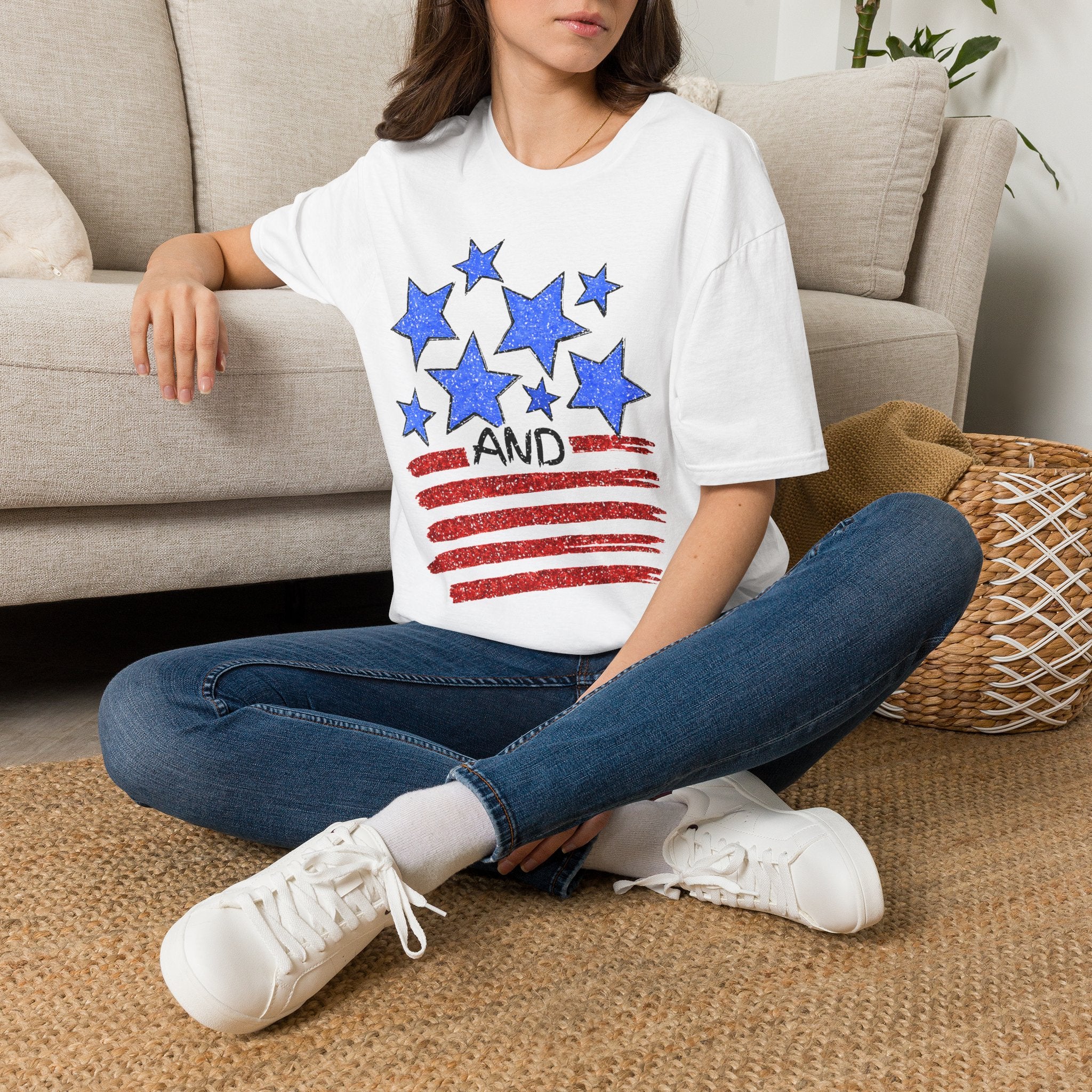 Stars and Stripes T-Shirt — Flag Graphic Patriotic Tee