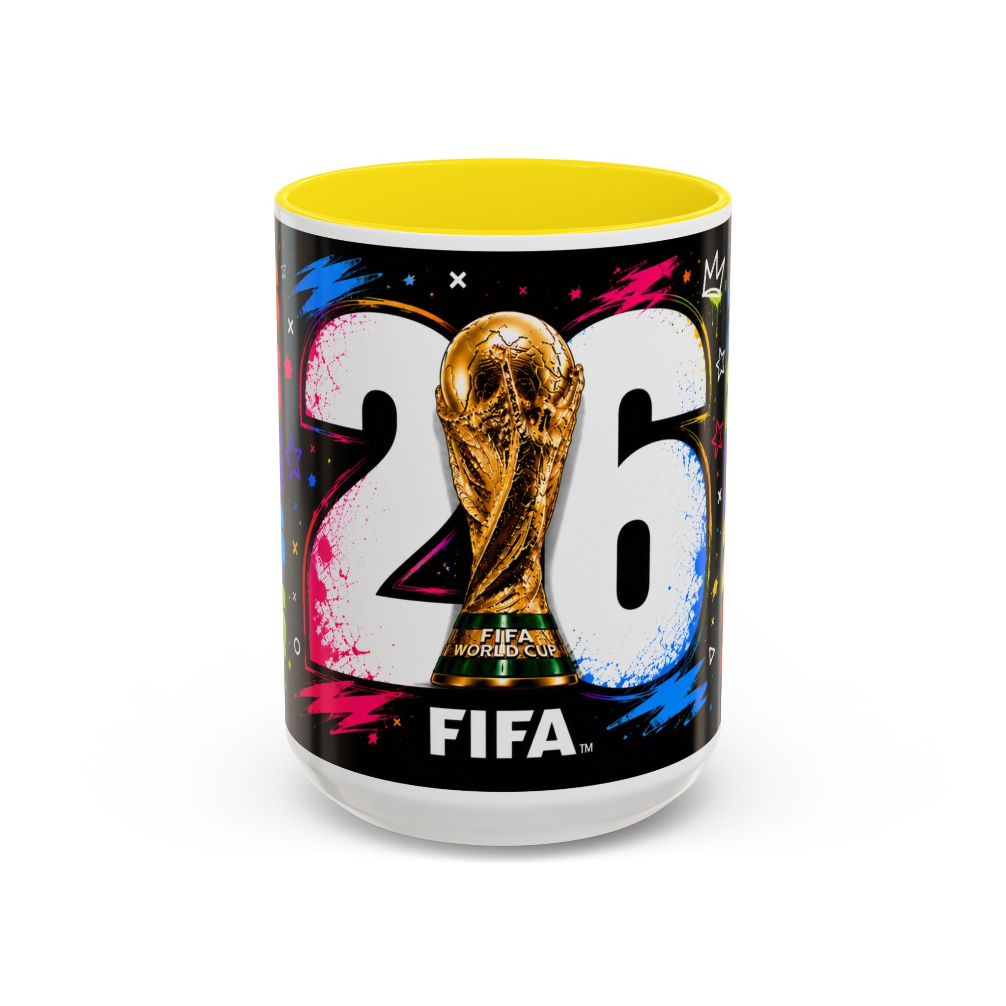 2026 FIFA World Cup Coffee Mug — Colorful Trophy Design (11/15oz)