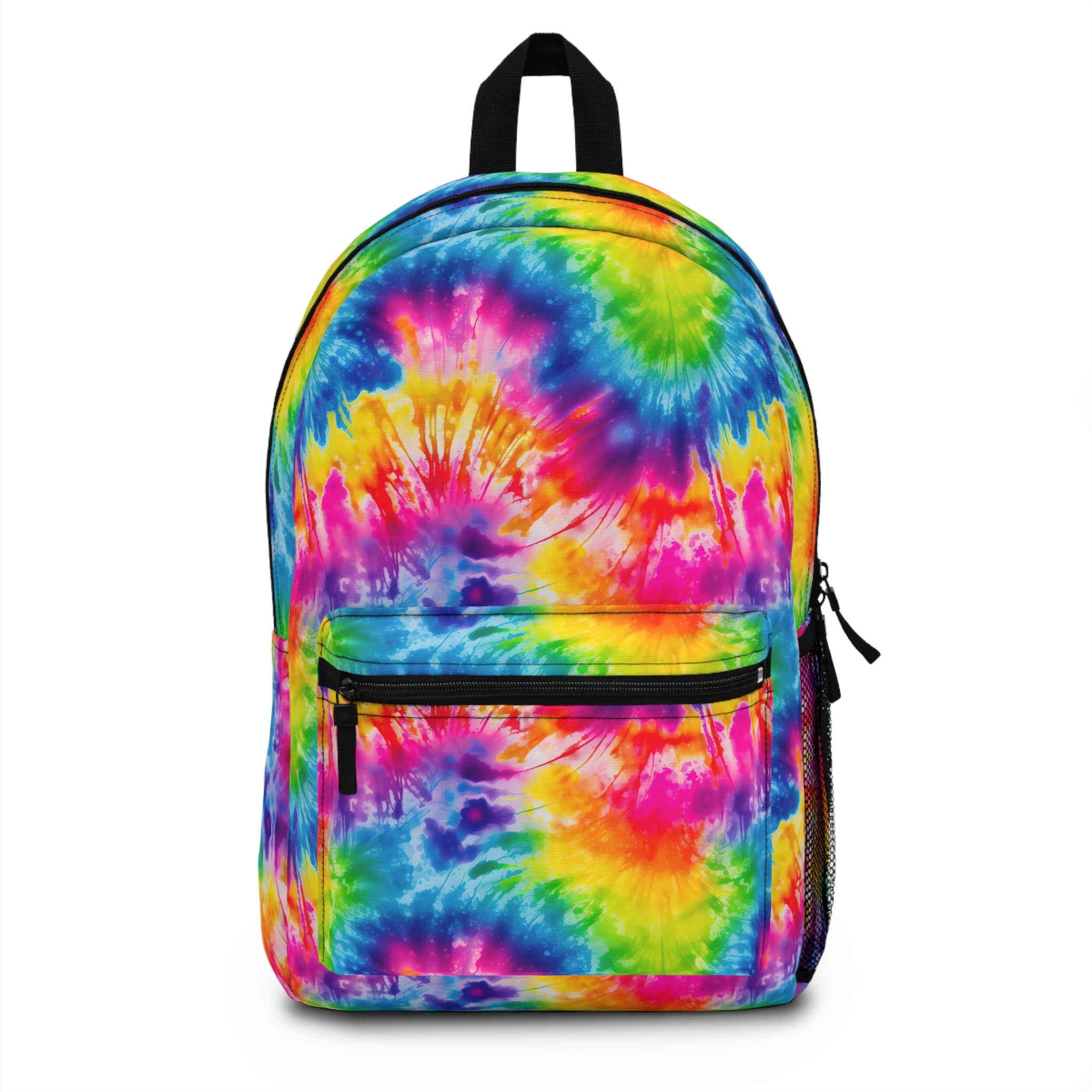 Tie-Dye Rainbow Backpack — Colorful School & Travel Daypack