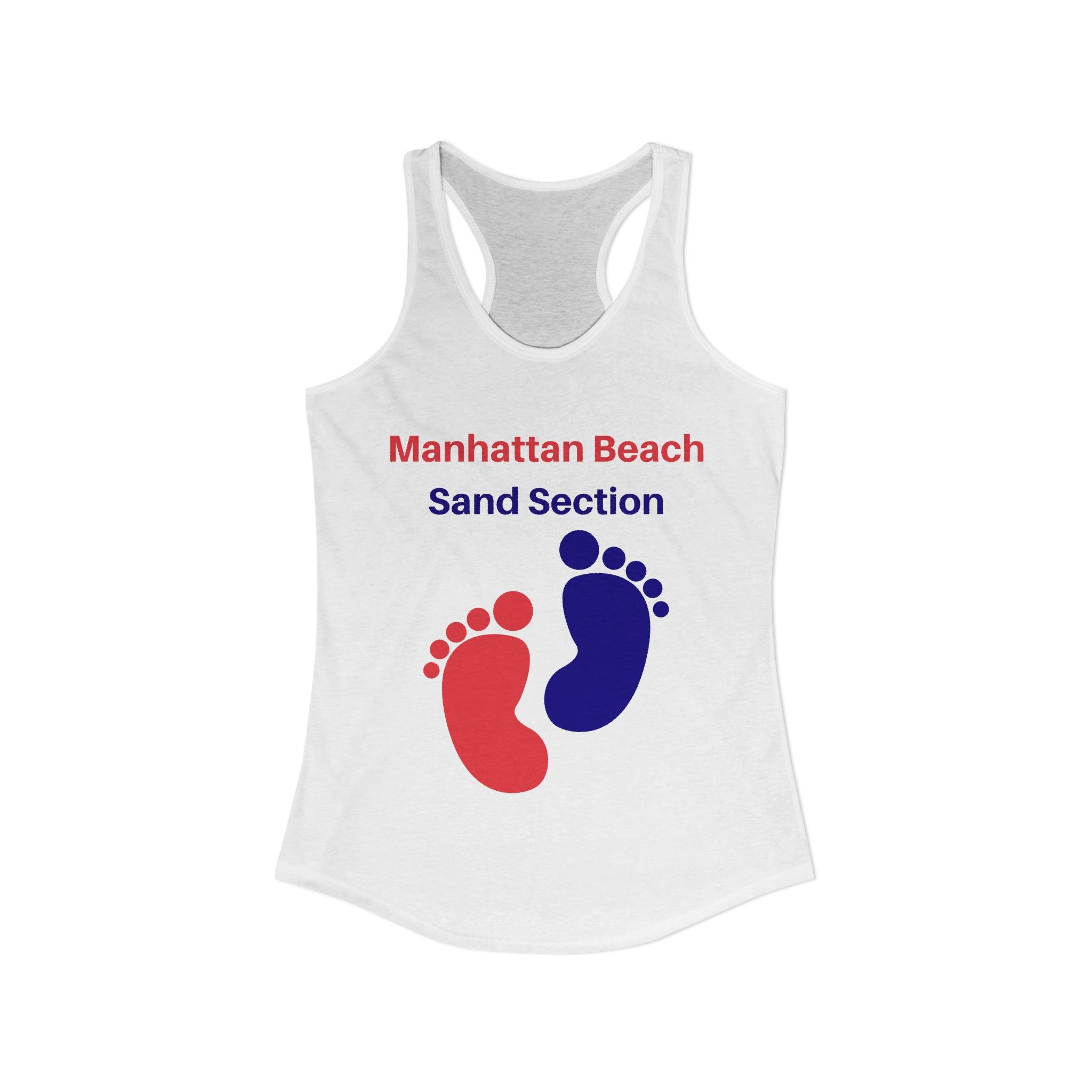 Manhattan Beach Sand Section - Women's Ideal Racerback Tank