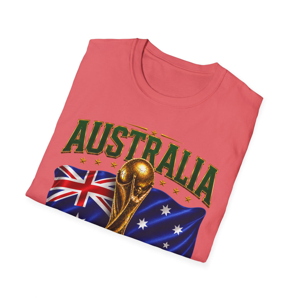 Australia 2026 Soccer World Cup T-Shirt — Aussie Flag & Trophy Design
