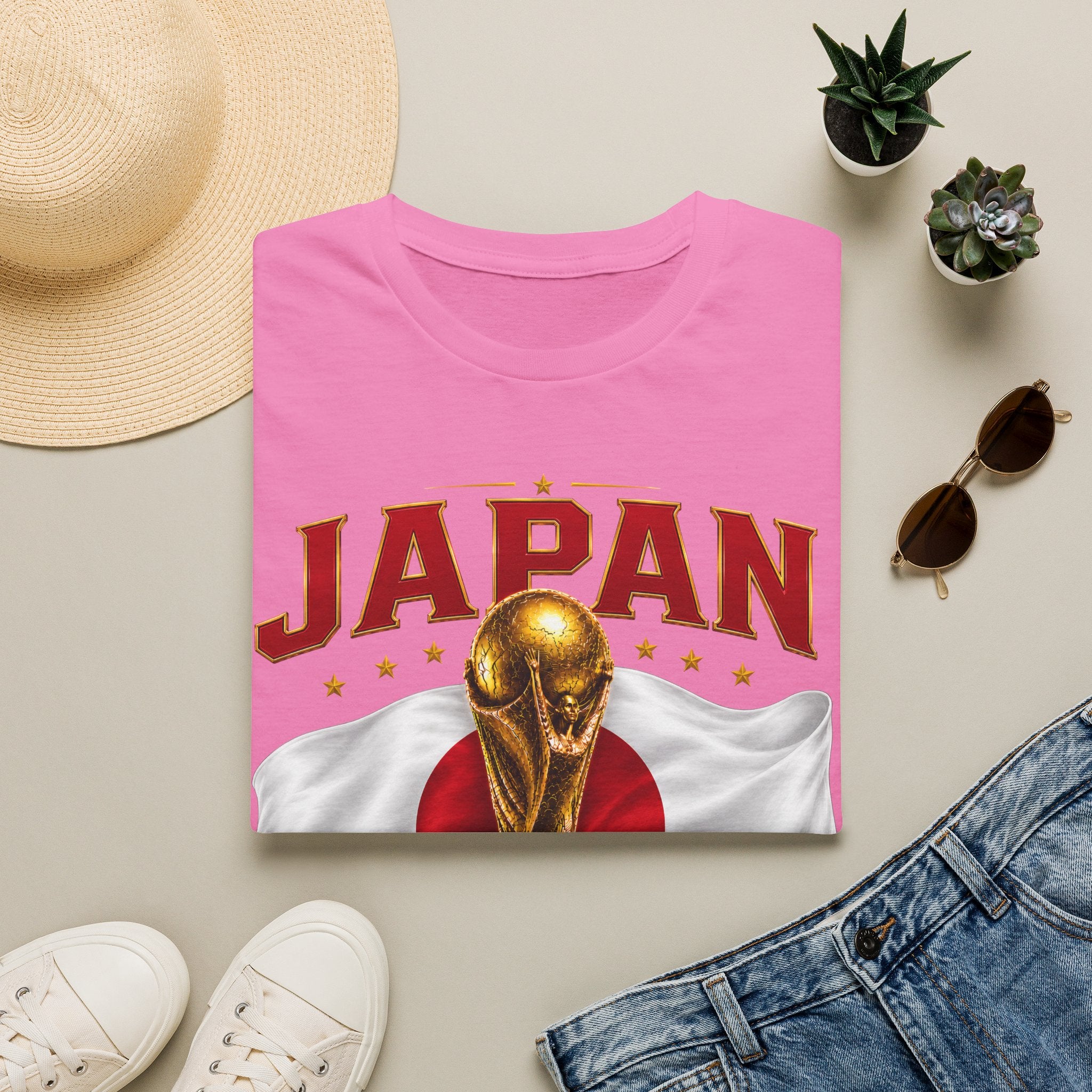Japan 2026 World Cup T-Shirt — Golden Trophy Soccer Fan Tee