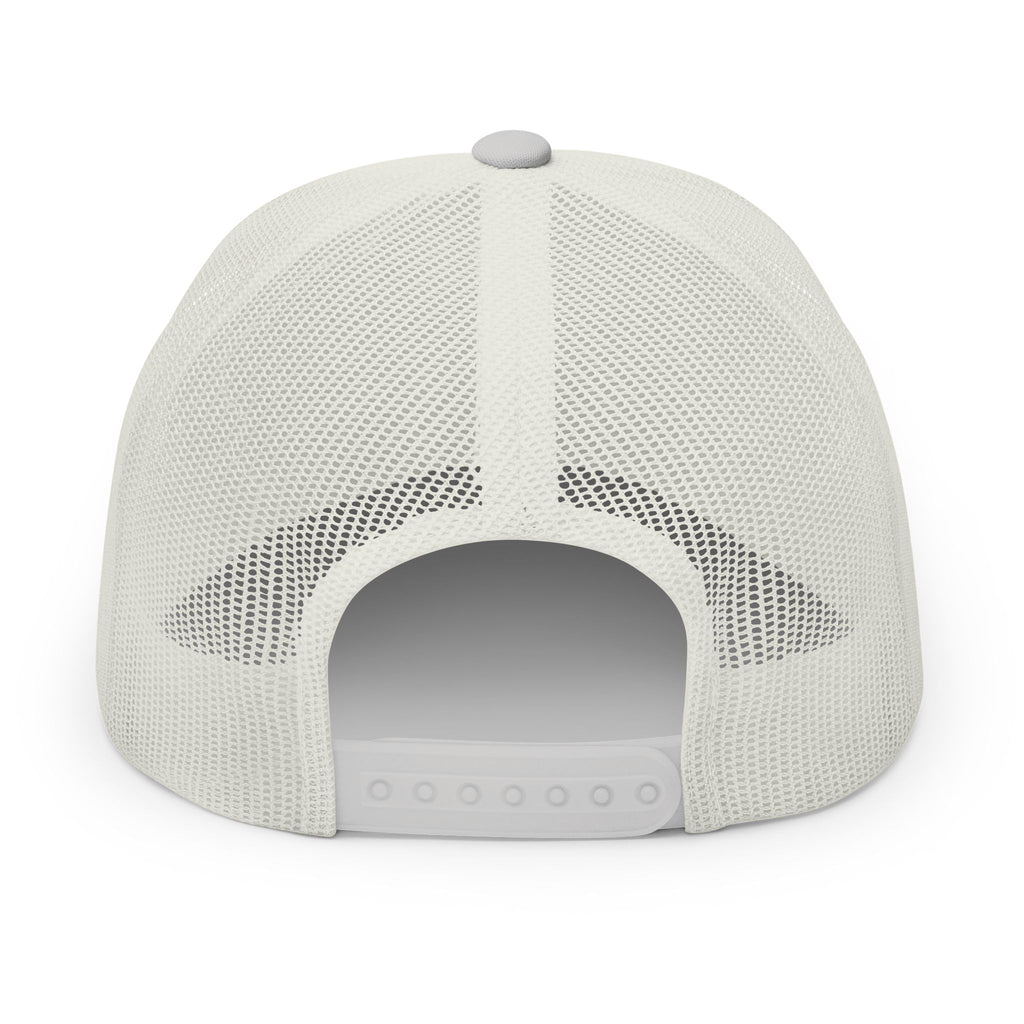 Embroidered Smiley Patch Trucker Hat — 'Smile, It's Awesome' Snapback