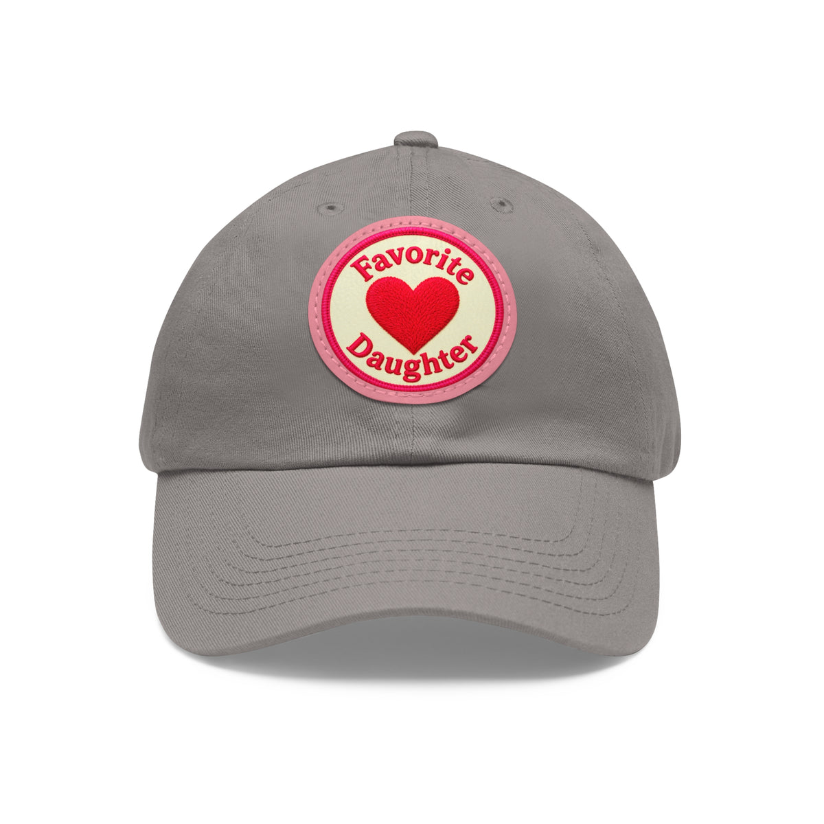 Mom and Daughter Hat — "Favorite Daughter" Leather Patch Cap