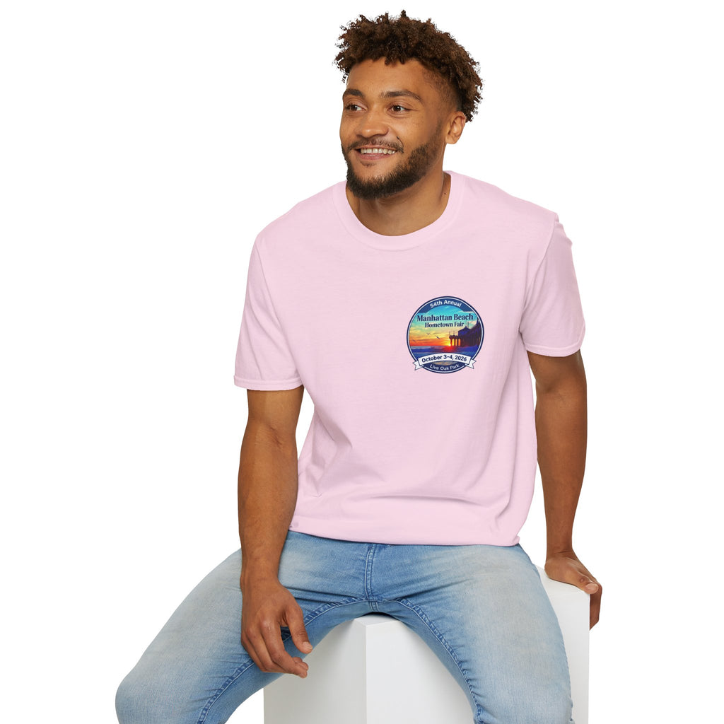 Manhattan Beach Hometown Fair T-Shirt — 54th Annual Sunset Surf Logo (Oct 3-4, 2026)