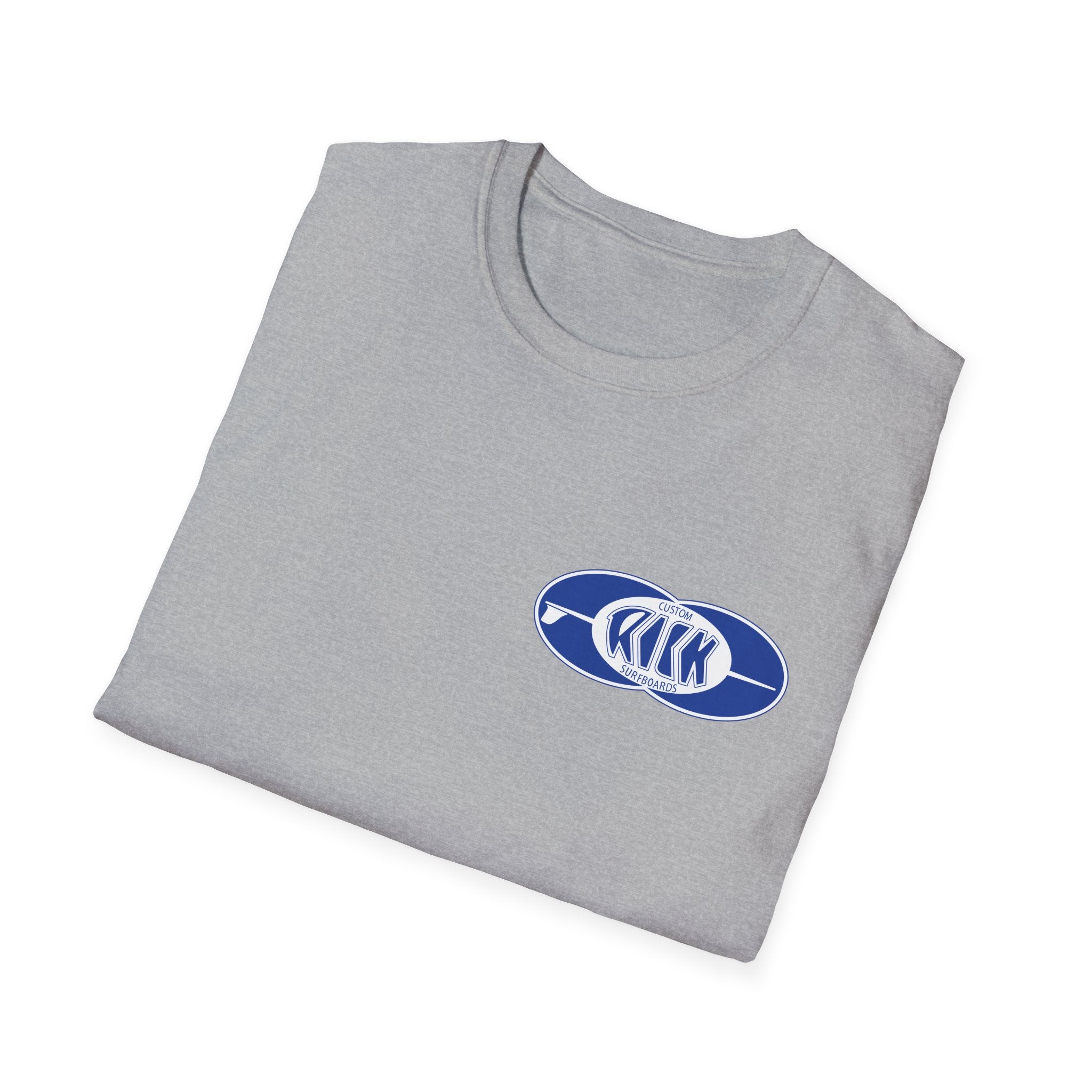 Rick Surfboards Unisex Softstyle T-Shirt Old School Hermosa Beach