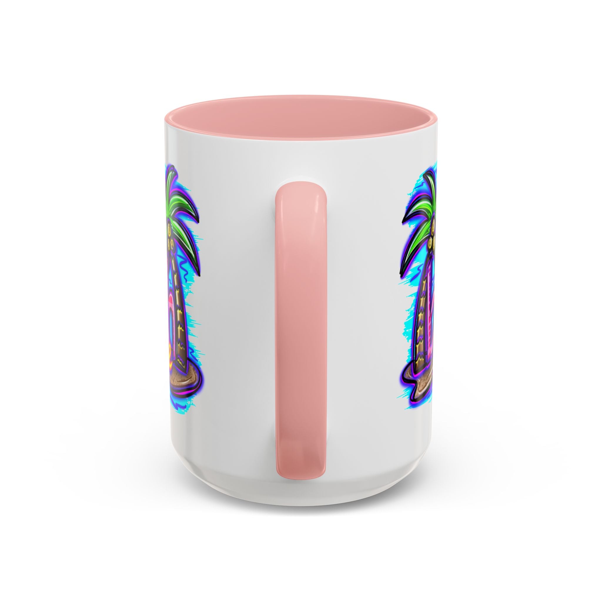 Beach Life Coffee Mug — Tropical Palm Sunset Accent Mug (11/15oz)