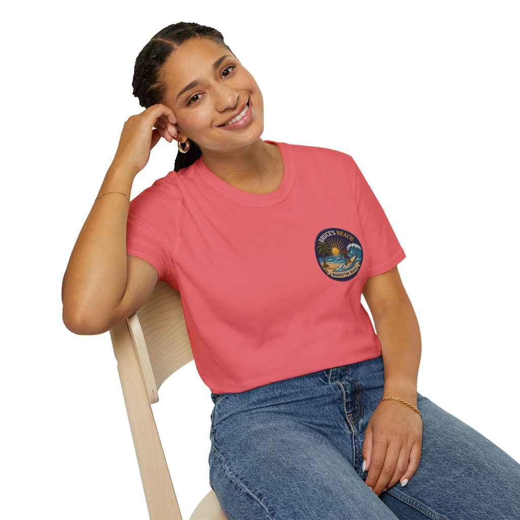 Bruce's Beach Manhattan Beach Surf Patch T-Shirt