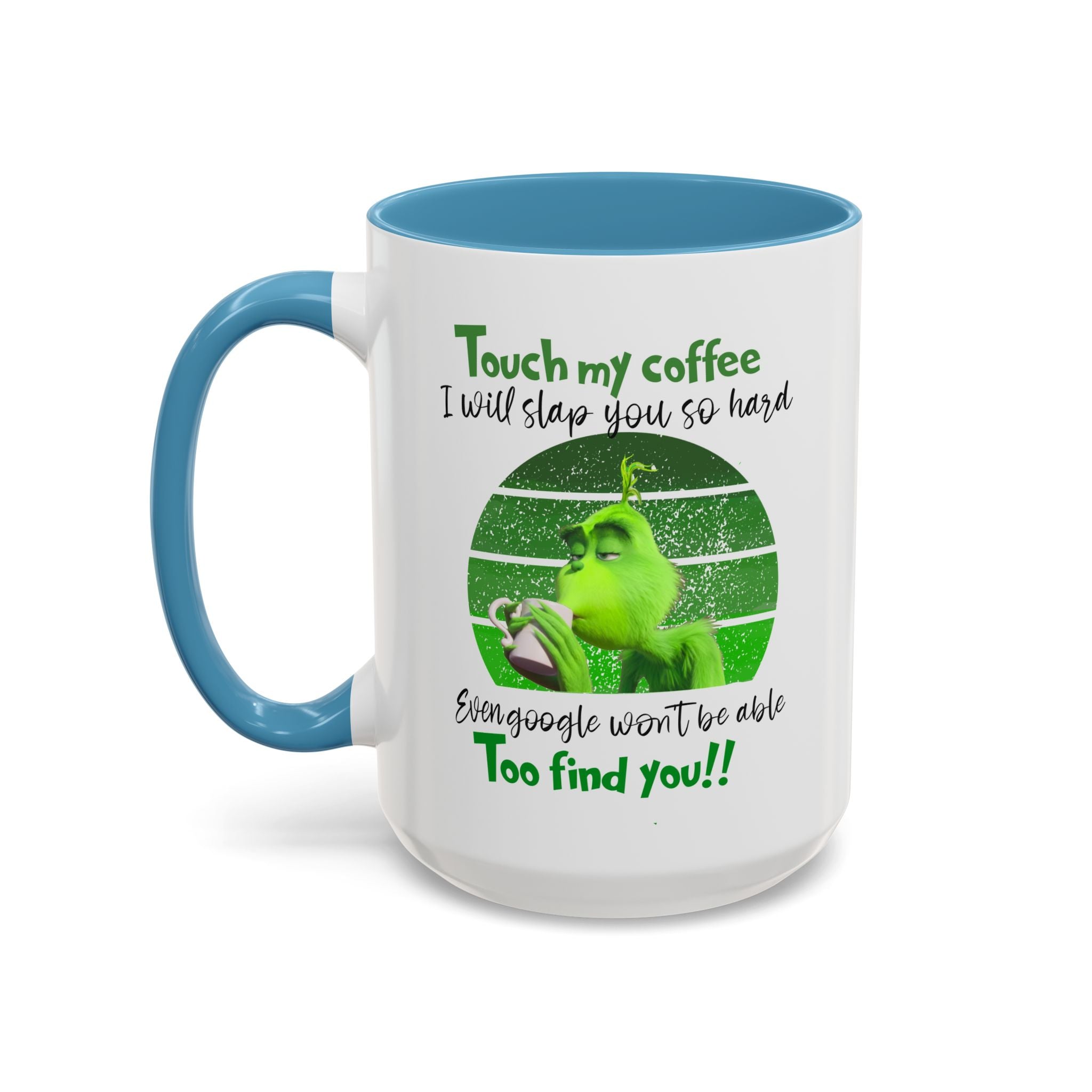 Grinch holding coffee Mug | Accent Coffee Mug 11oz 15oz