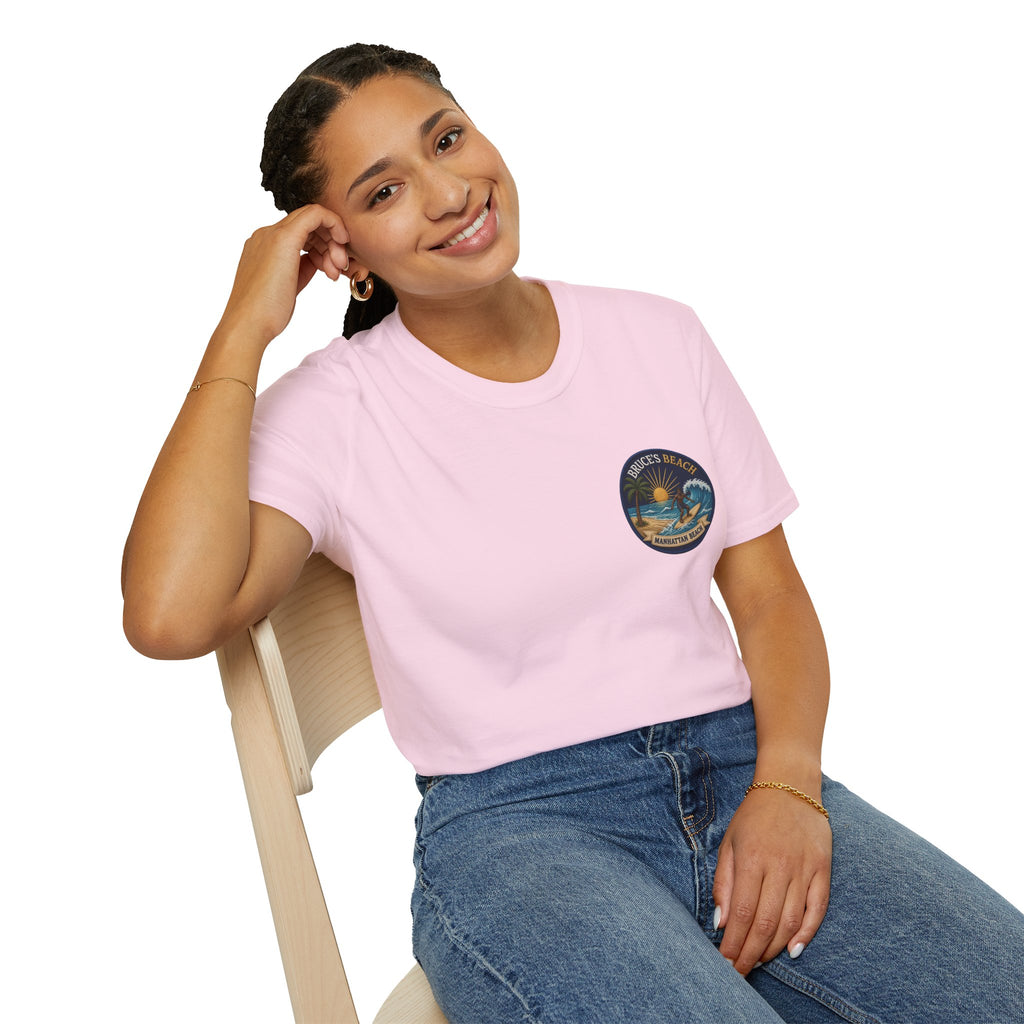 Bruce's Beach Manhattan Beach Surf Patch T-Shirt