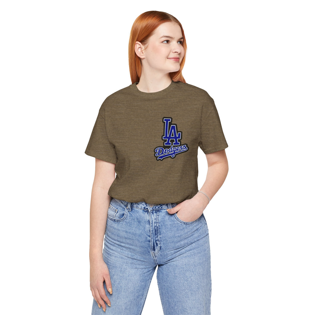 Los Angeles (Front and Back Printing) Mens Womans Jersey Short Sleeve Tee