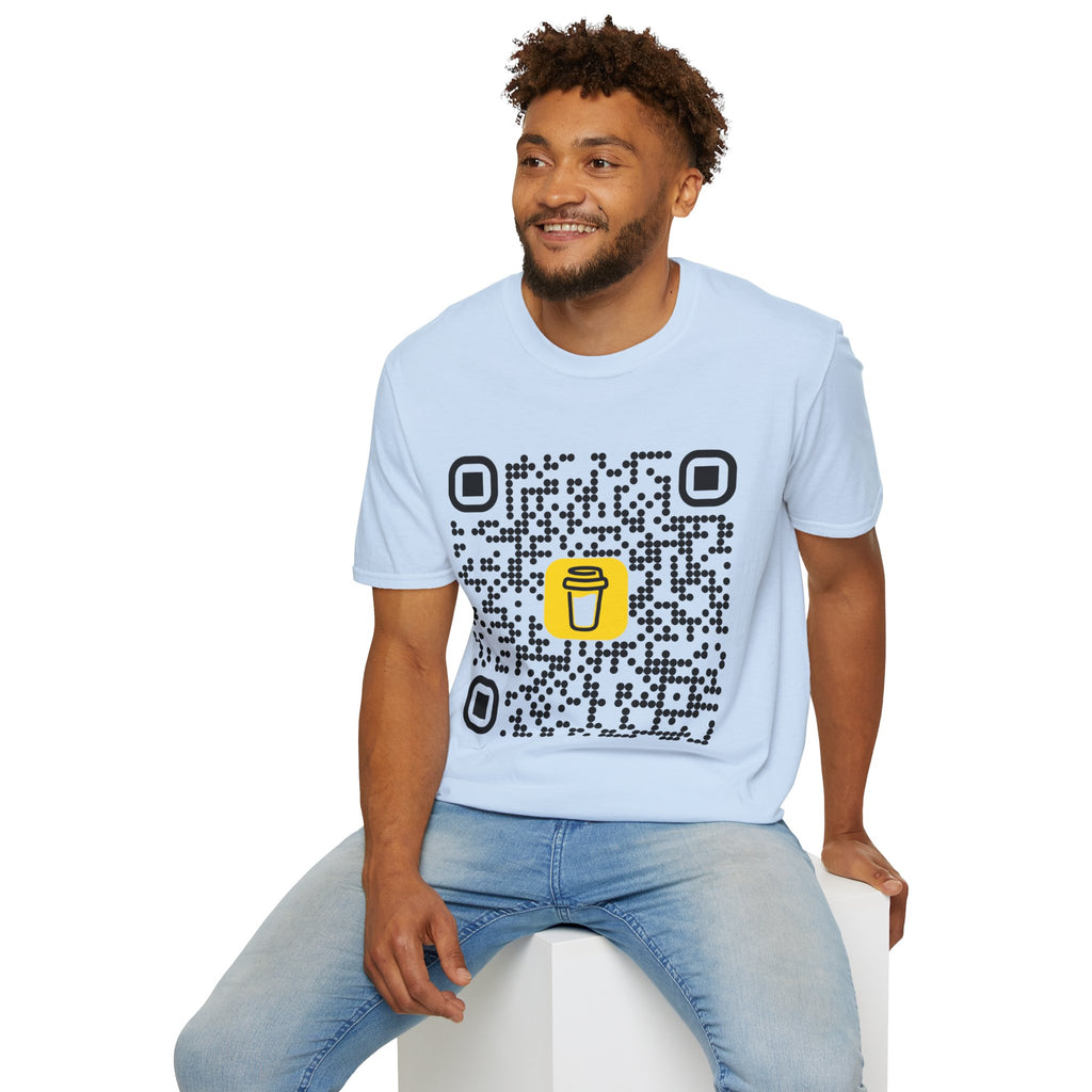 QR Code Coffee Tee — Scan-to-Order Coffee Shop T-Shirt
