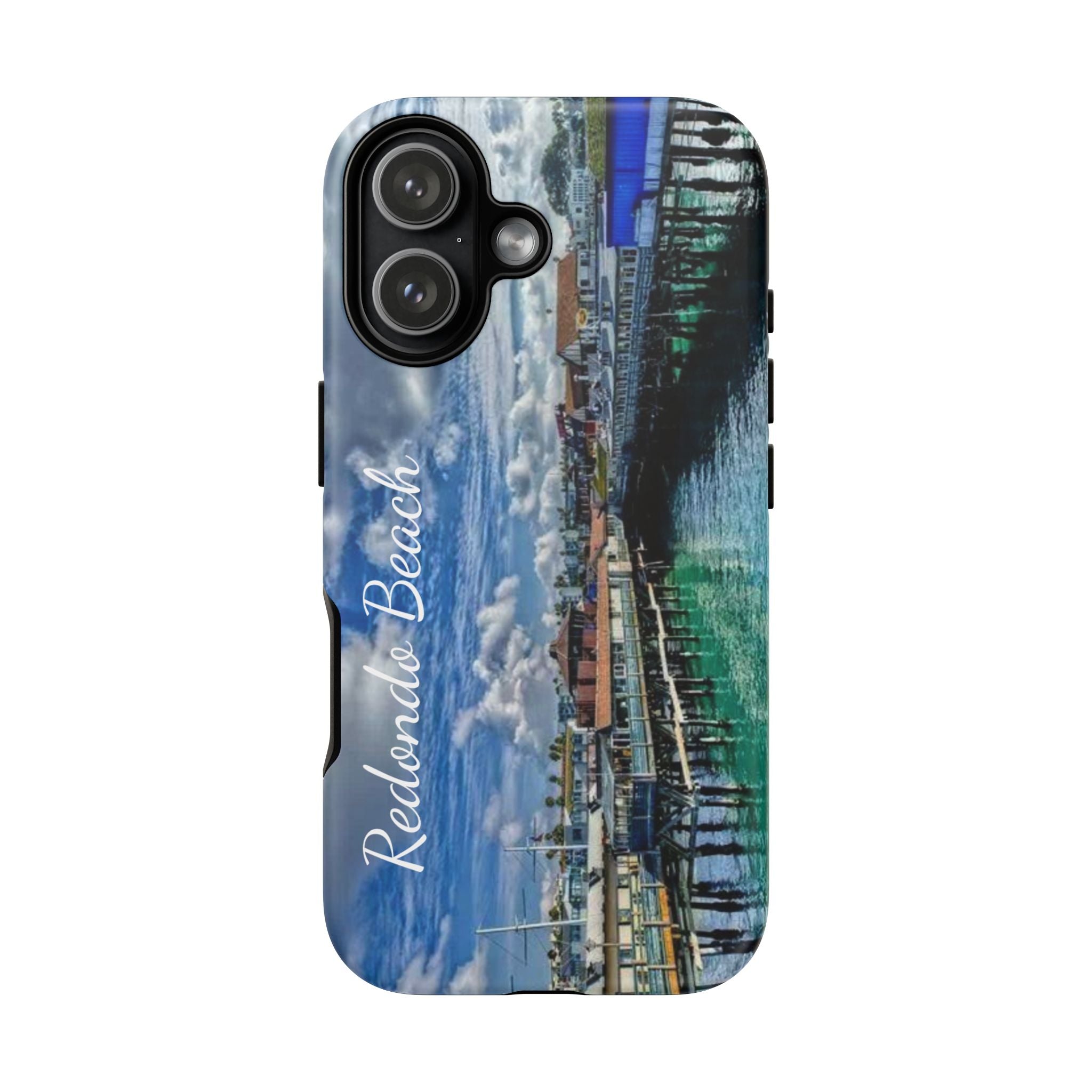 Phone Cases, Redondo Beach California King Harbor Design, Protective Covers, iPhone Accessories, Samsung Accessories, Gift for Travelers