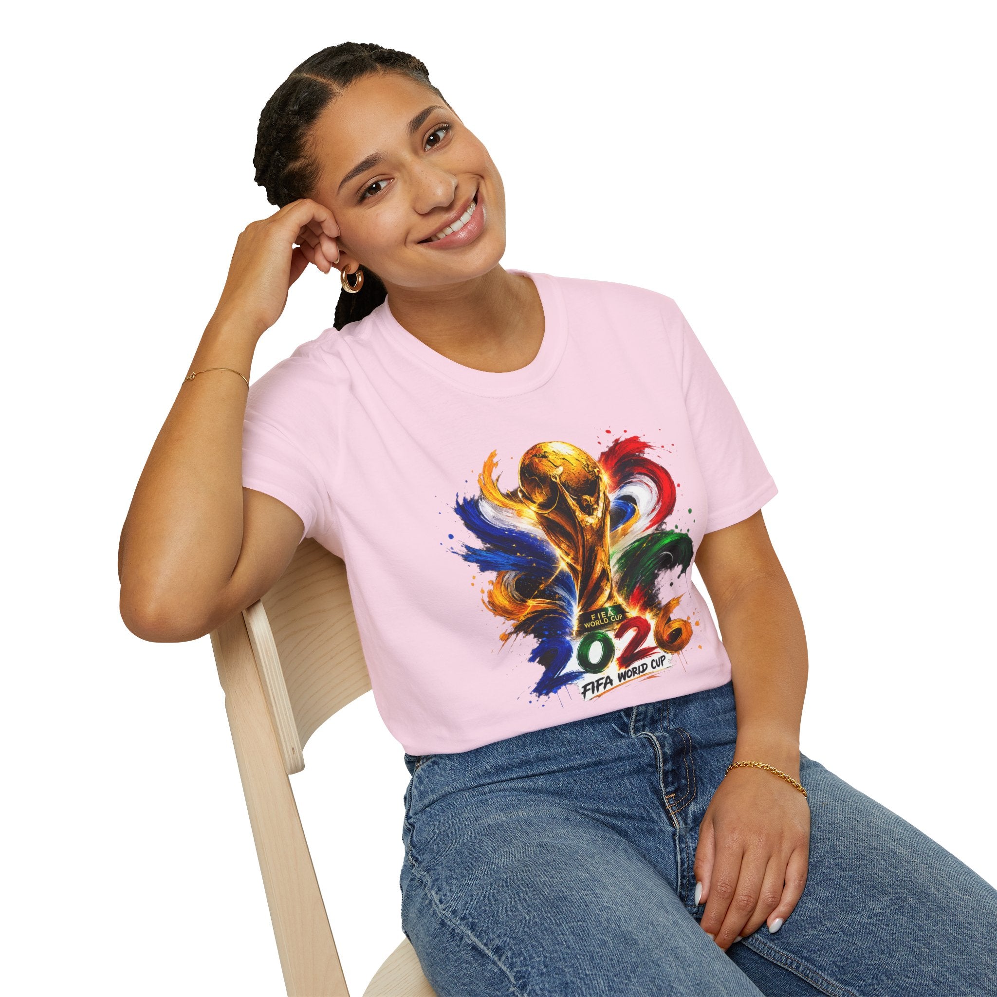 World Cup 2026 T-Shirt — Colorful FIFA Trophy Graphic