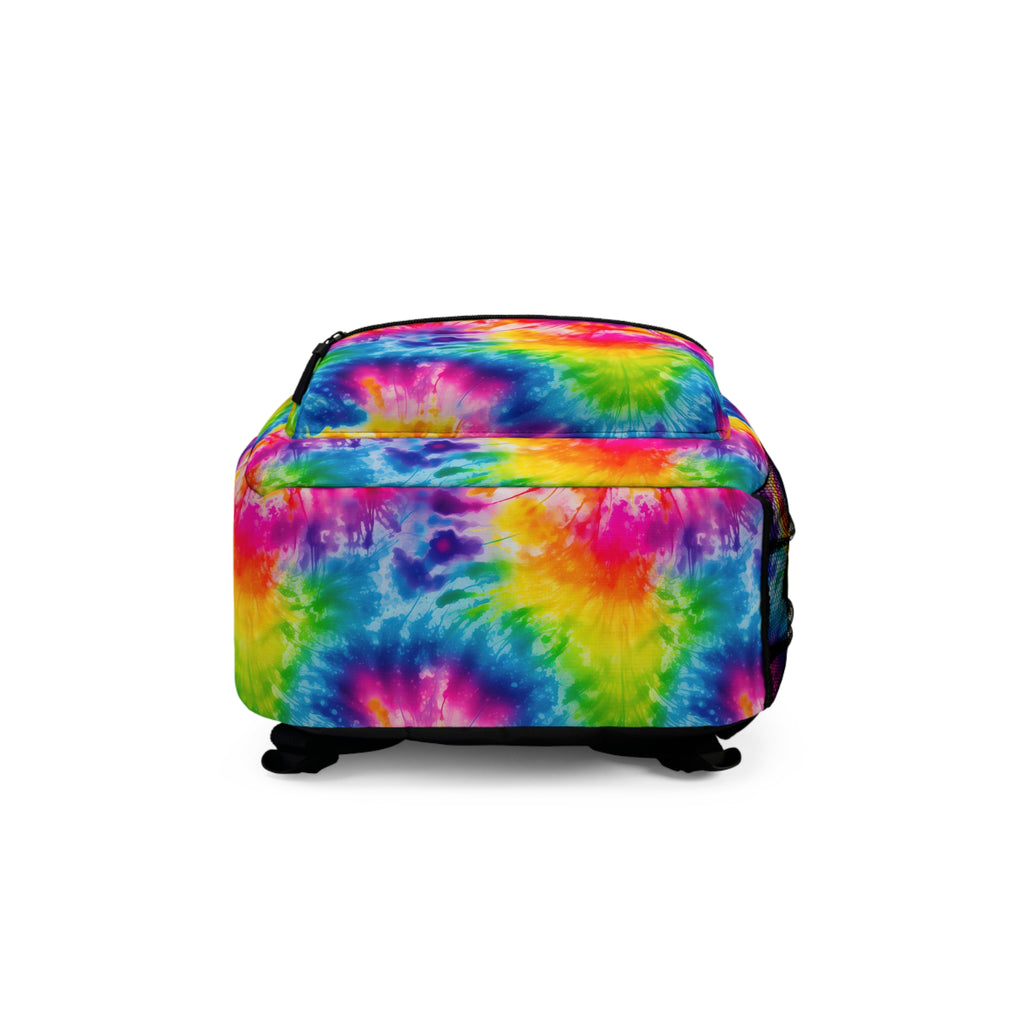 Tie-Dye Rainbow Backpack — Colorful School & Travel Daypack