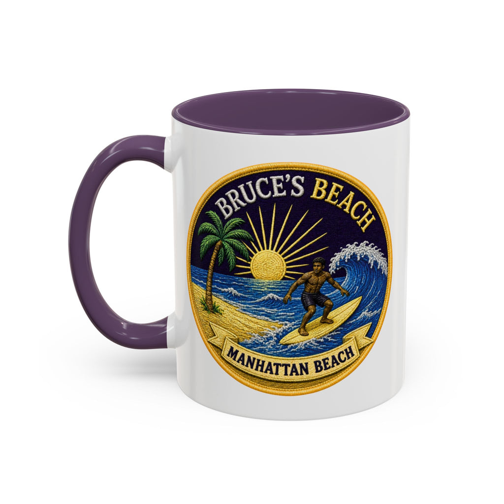 Manhattan Beach Surf Mug — Bruce’s Beach Coffee Cup (11/15oz Accent)