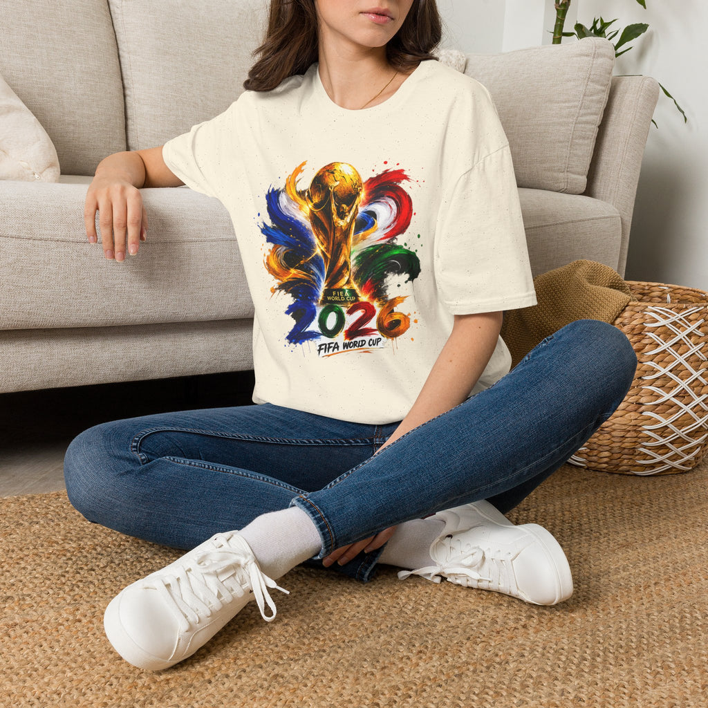 World Cup 2026 T-Shirt — Colorful FIFA Trophy Graphic