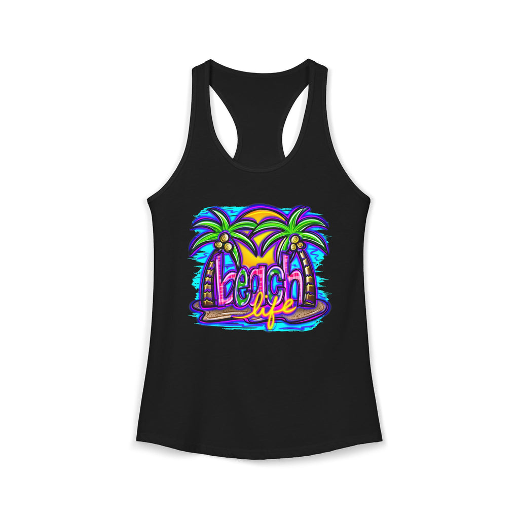 Beach Life Racerback Tank — Women's Beachy Summer Tank Top