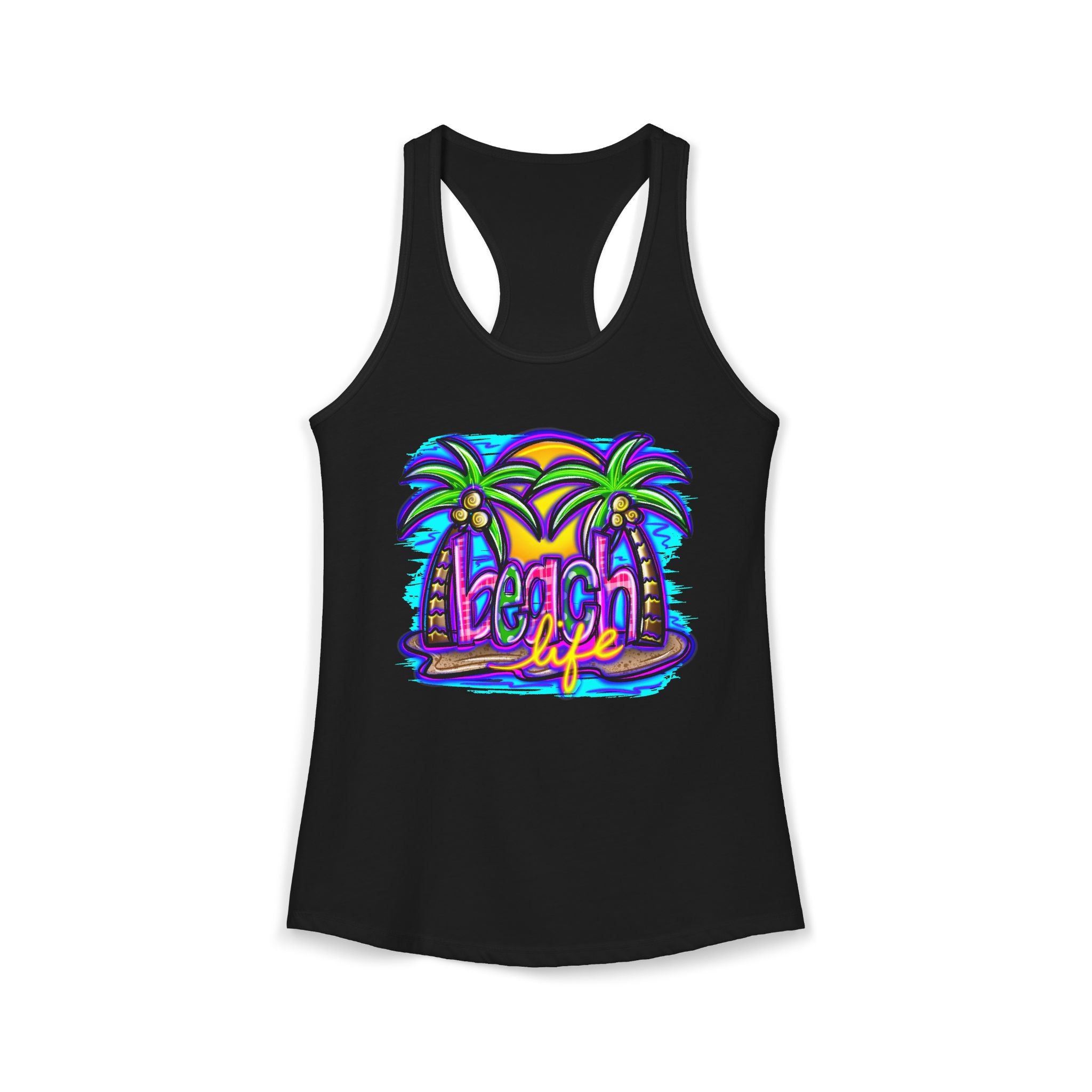 Beach Life Racerback Tank — Women's Beachy Summer Tank Top