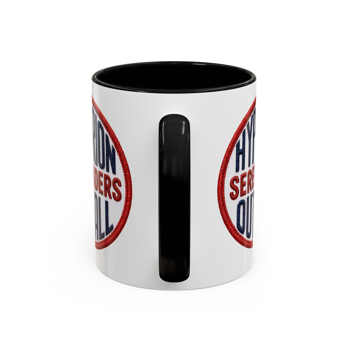 Accent Coffee Mug — "Hyperion Serenaders Outfall" Retro Patch Ceramic Mug (11/15oz)