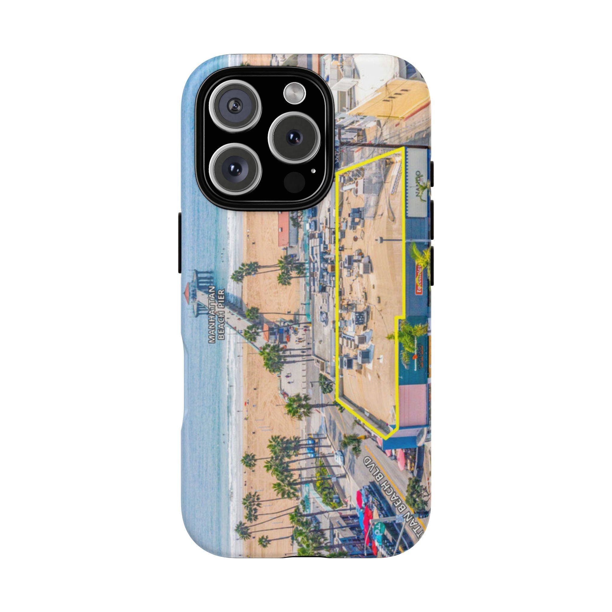 Phone Cases, Manhattan Beach California iPhone Samsung Google Tough Cases, Beach Lovers Gifts, Coastal Accessories, Ocean Phone Covers,