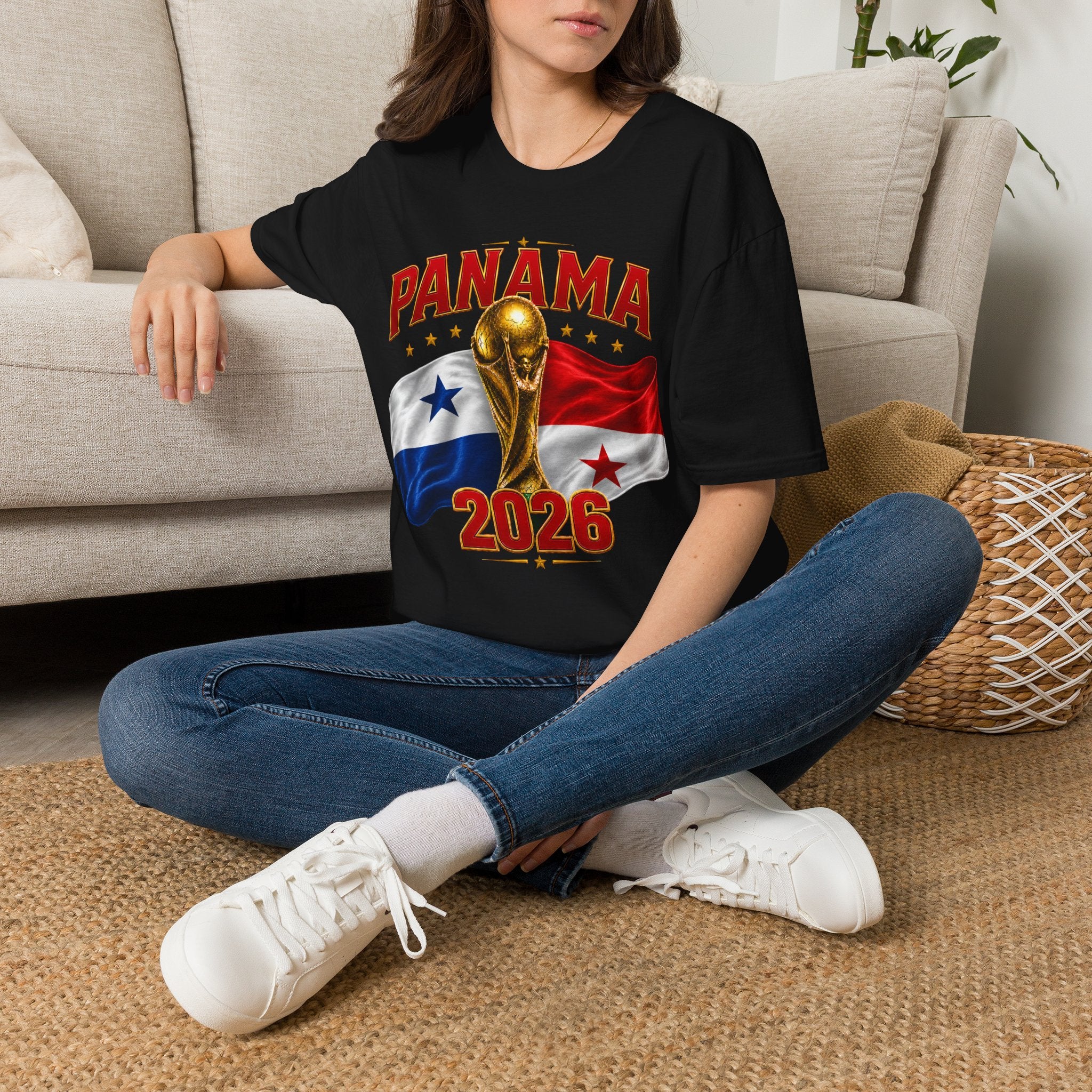 Panama 2026 World Cup T-Shirt — Panama Flag & Trophy Soccer Tee